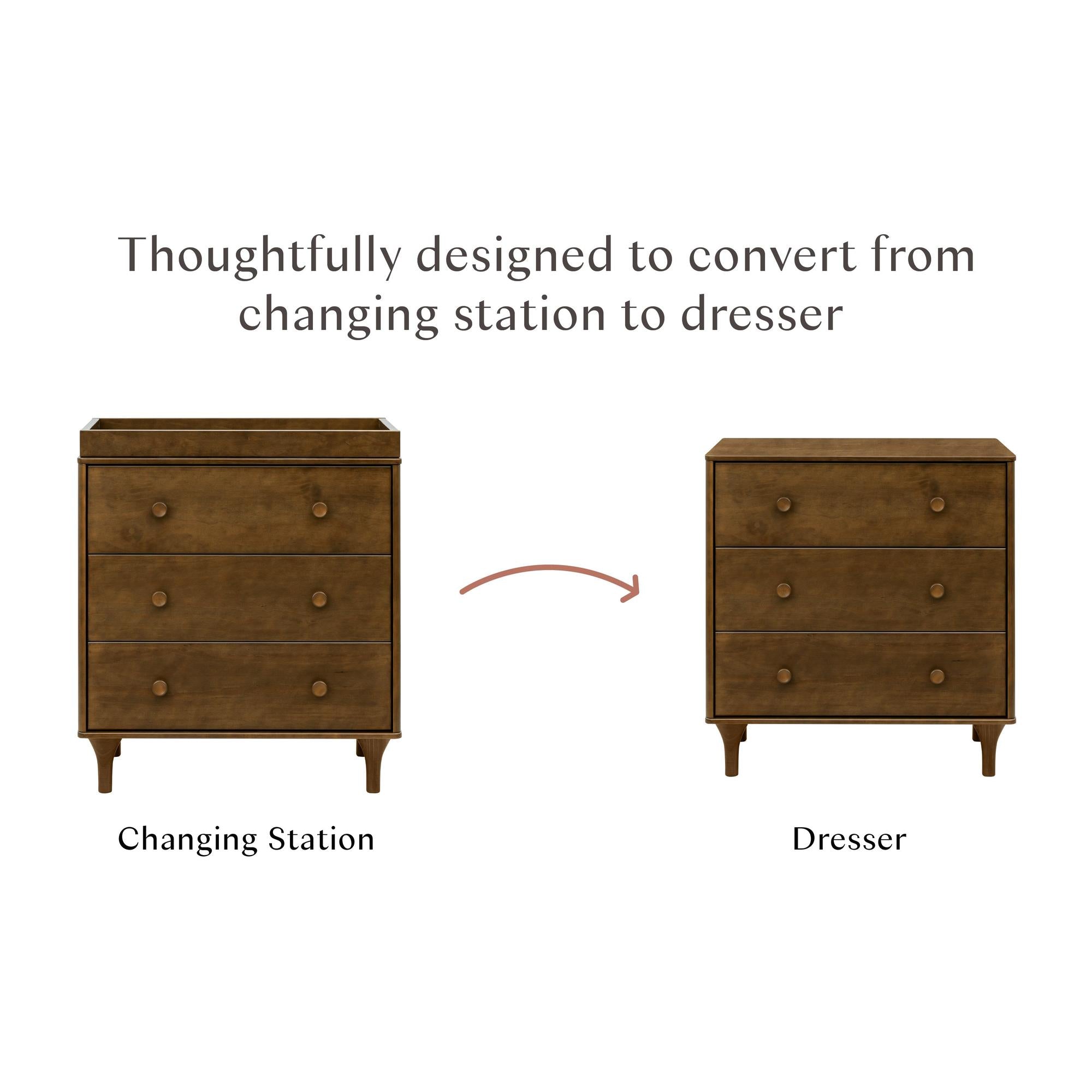 Babyletto Lolly 3-Drawer Changer Dresser with Removable Changing Tray