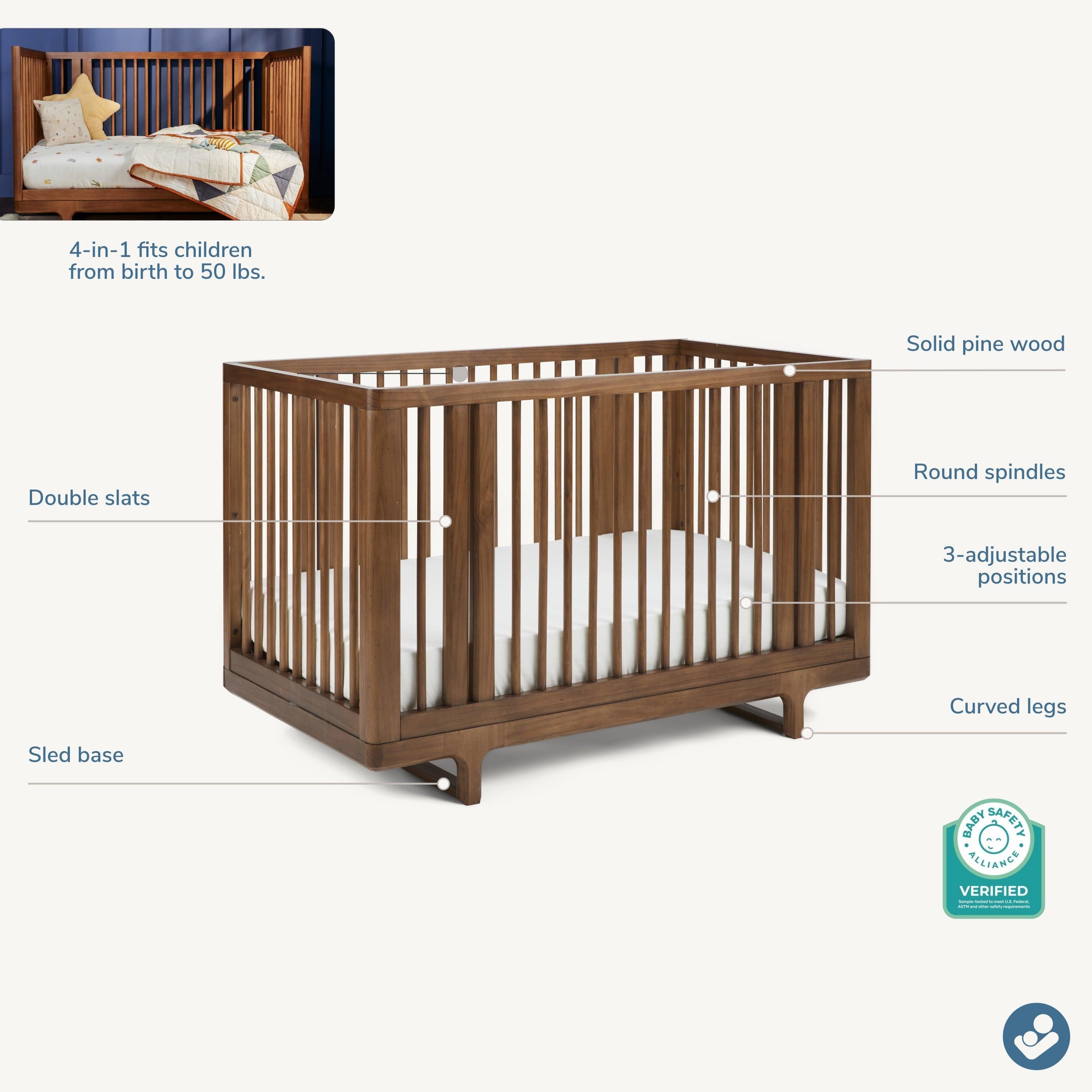Maxi-Cosi Embraced Forms 4-in-1 Convertible Crib