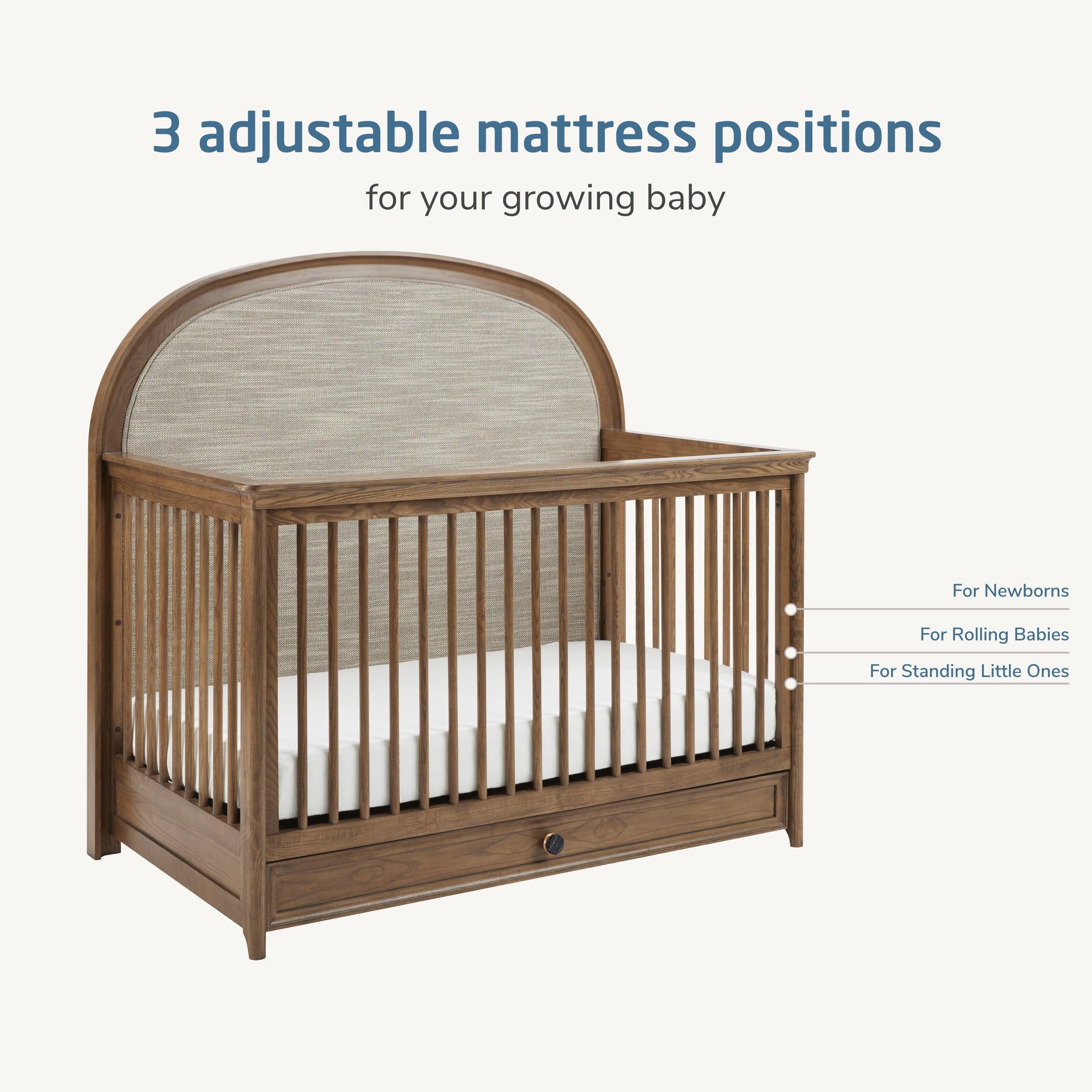 Maxi-Cosi Quiet Luxury 6-in-1 Convertible Crib with Toddler Bed/Daybed Conversion Kit