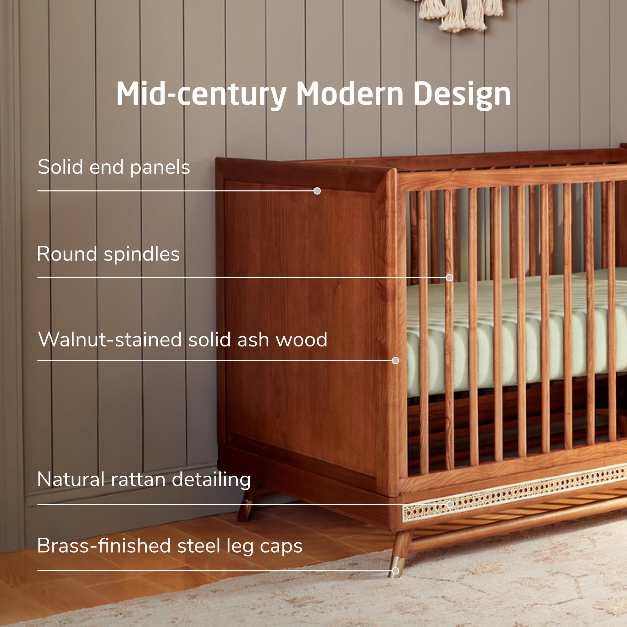 Maxi-Cosi Nursery Everheart 4-in-1 Convertible Crib with Toddler Bed/Daybed Conversion Kit