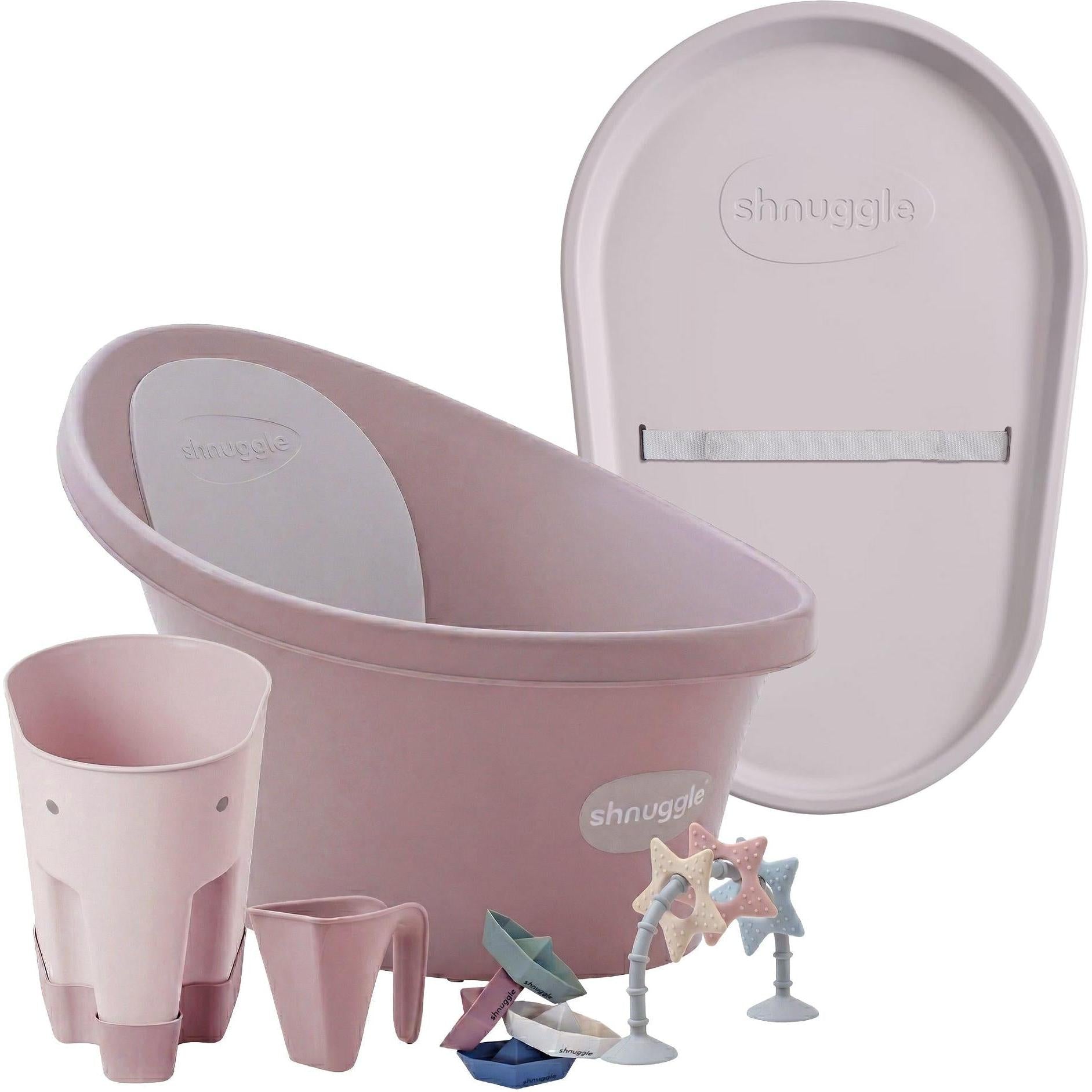 Shnuggle Bath & Change Bundle: Baby Bath & Changing Bundle + Accessories - 6-Piece Set