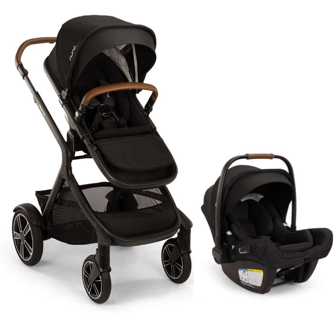 grey nuna stroller Nuna DEMI Next Stroller + PIPA Aire RX Infant Car Seat Travel System