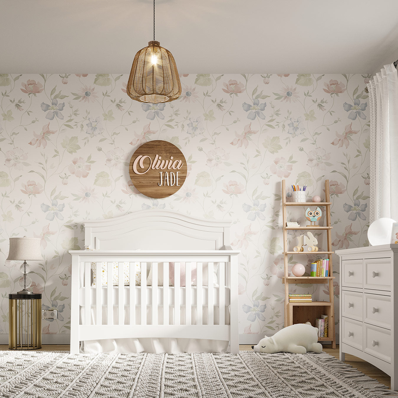 Silva Furniture Serena Crib | 5-in-1 Convertible | Solid wood