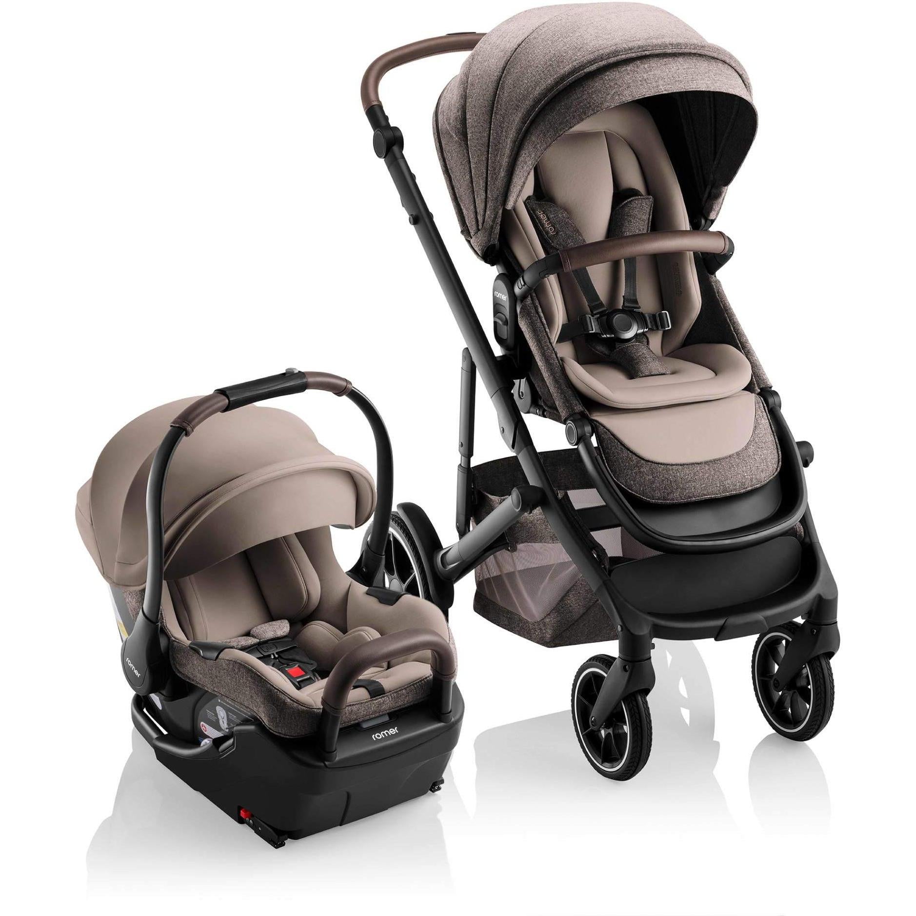 Romer Juni Infant Car Seat + Tura Stroller Travel System