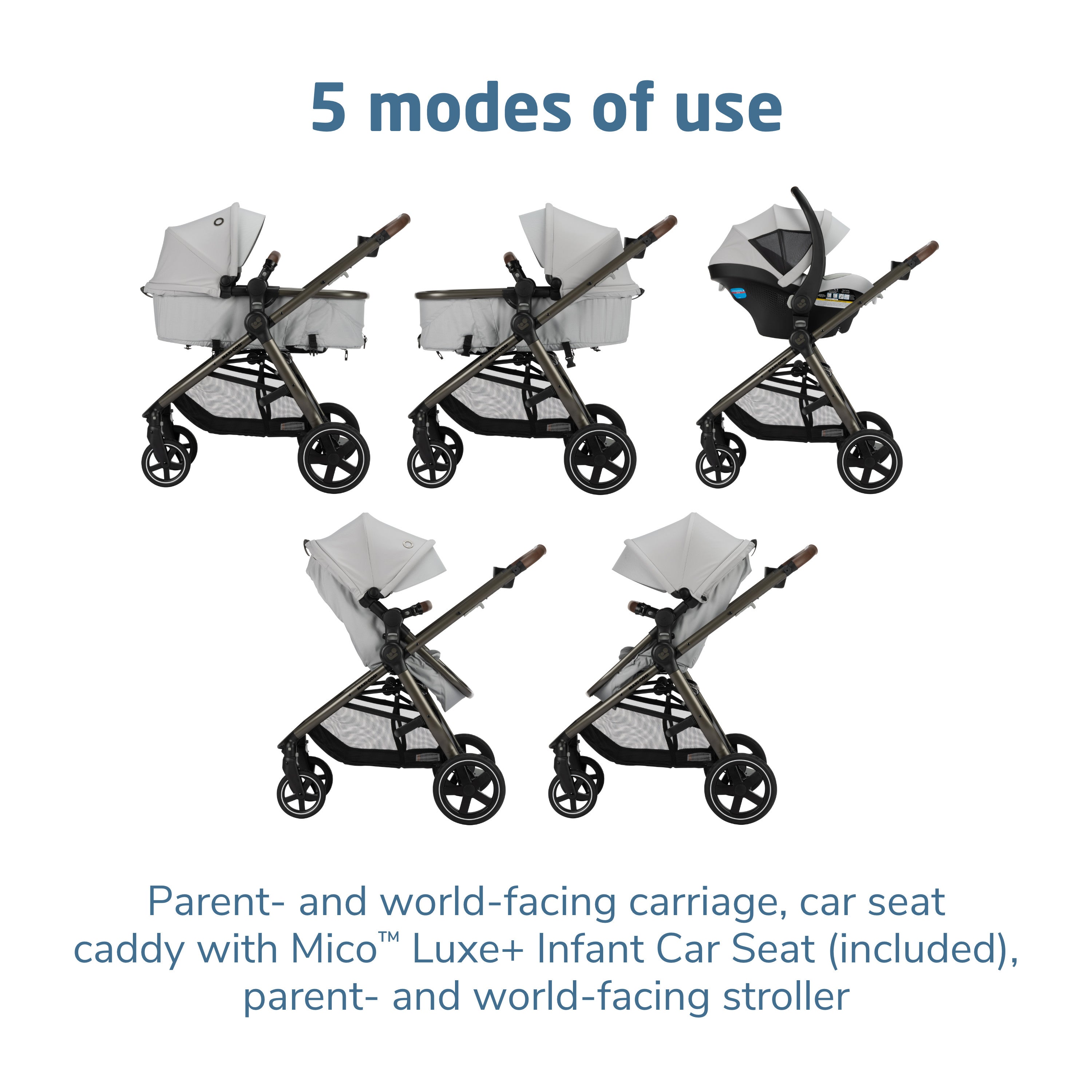 Maxi-Cosi Zelia Luxe+ 5-in-1 Modular Travel System