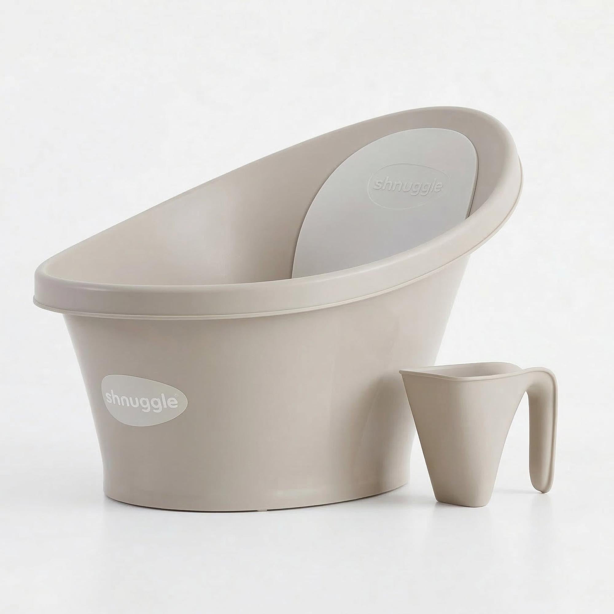 Shnuggle Newborn Bath Essentials Bundle | Baby Bath Tub & Rinse Jug