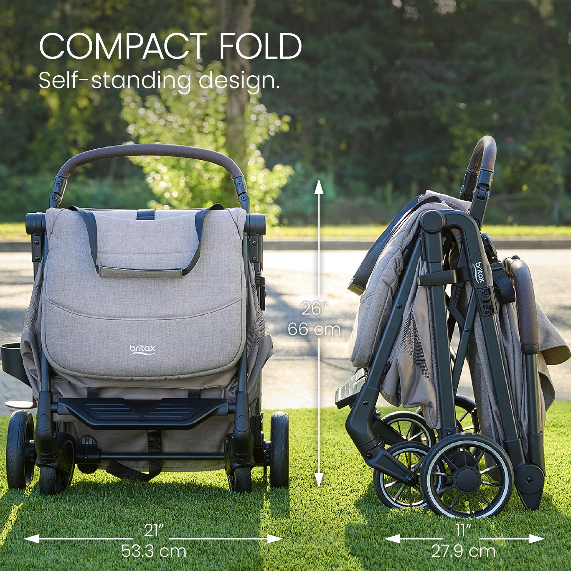 Britax Juniper+ Compact Stroller wiith One-Hand RapidFold