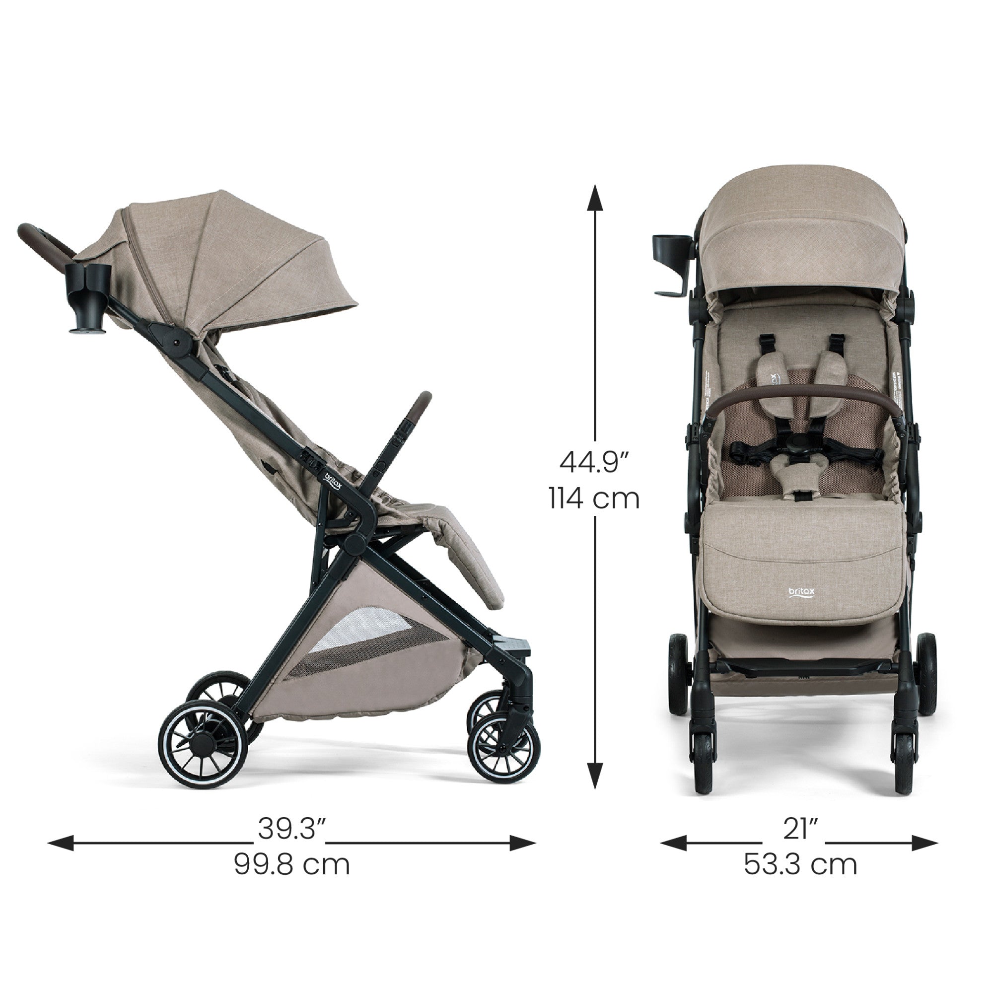 Britax Juniper+ Compact Stroller wiith One-Hand RapidFold