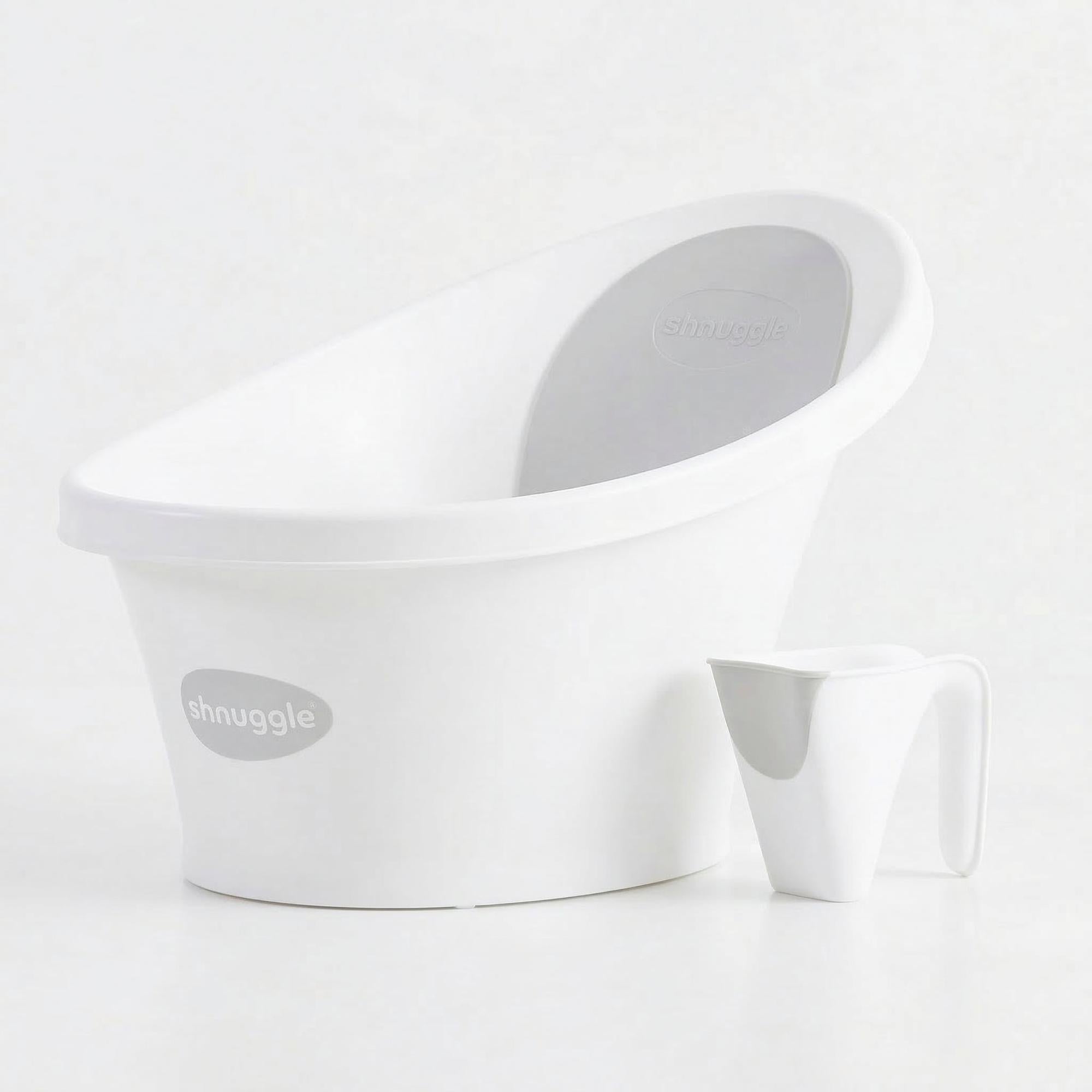 Shnuggle Newborn Bath Essentials Bundle | Baby Bath Tub & Rinse Jug