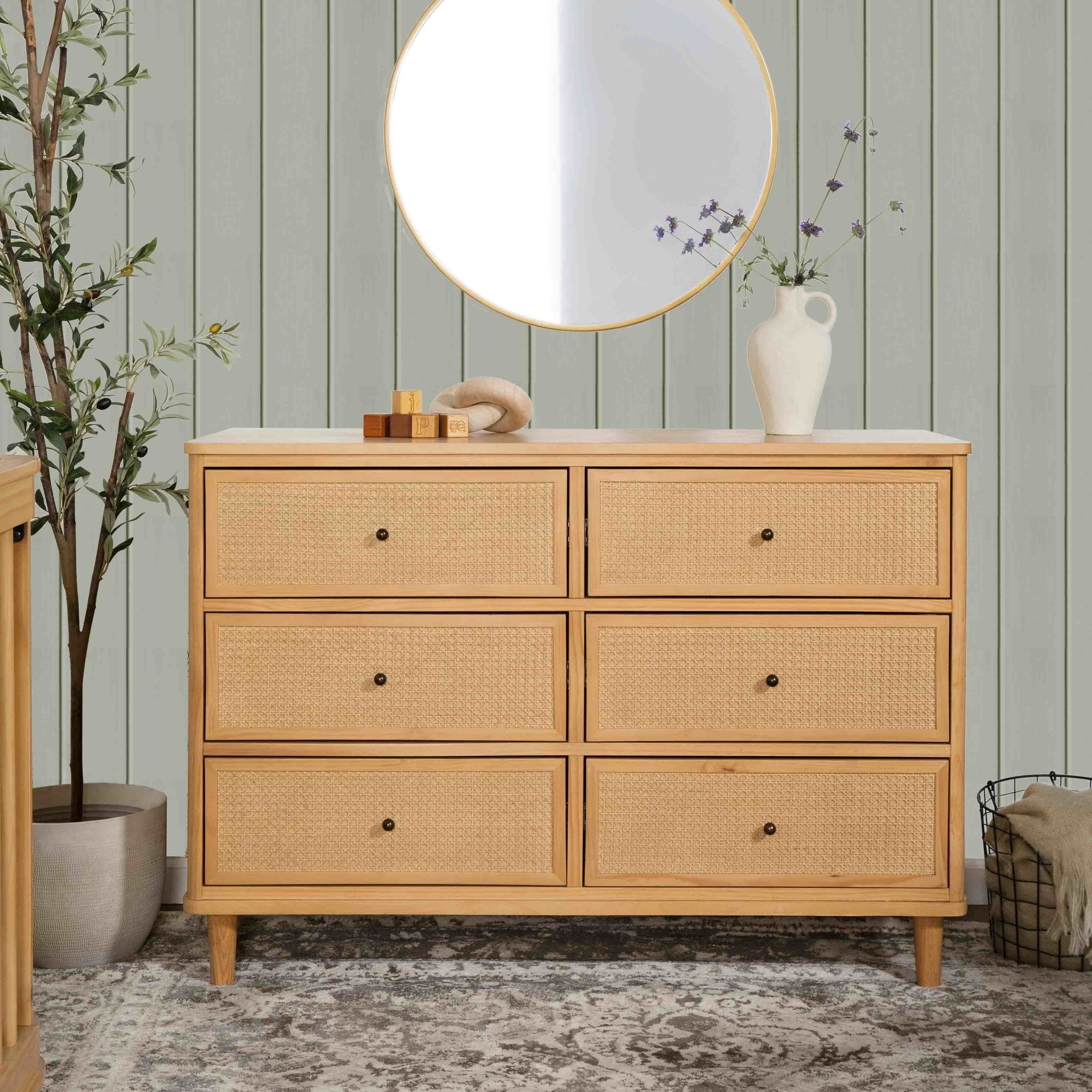 Namesake Marin with Cane 6 Drawer Dresser