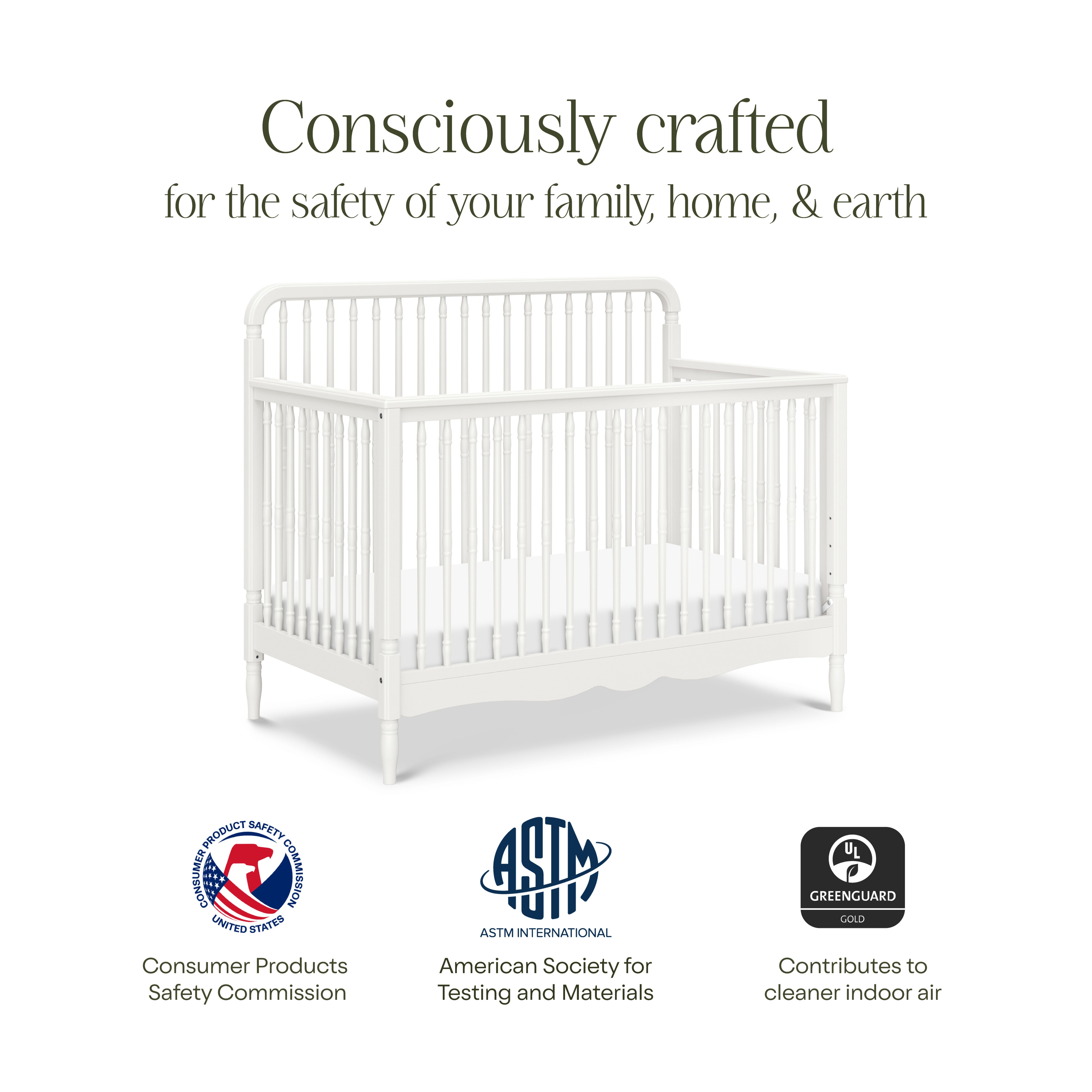 Namesake Liberty 4-in-1 Convertible Spindle Crib