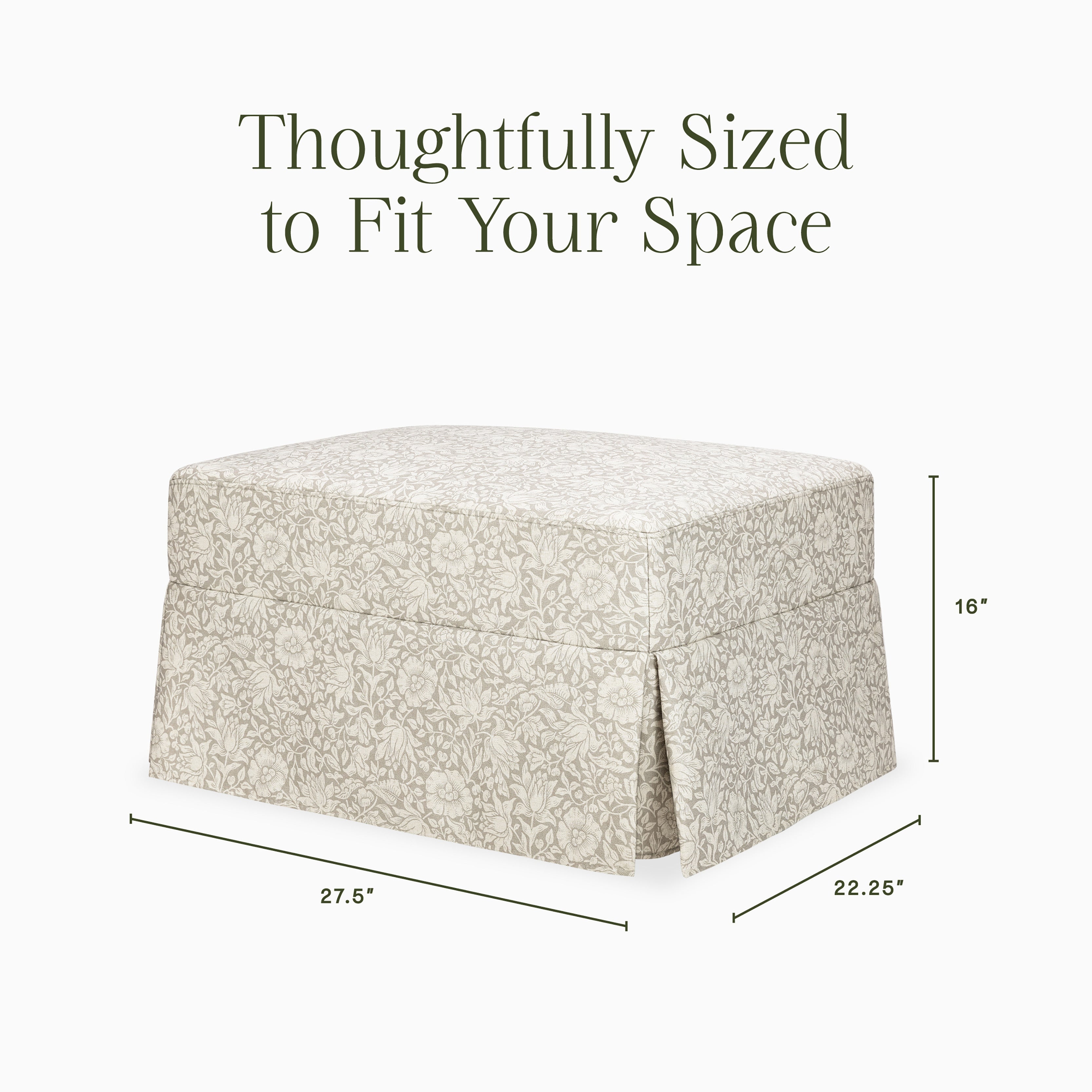 Morris & Co. x Namesake Crawford Gliding Ottoman