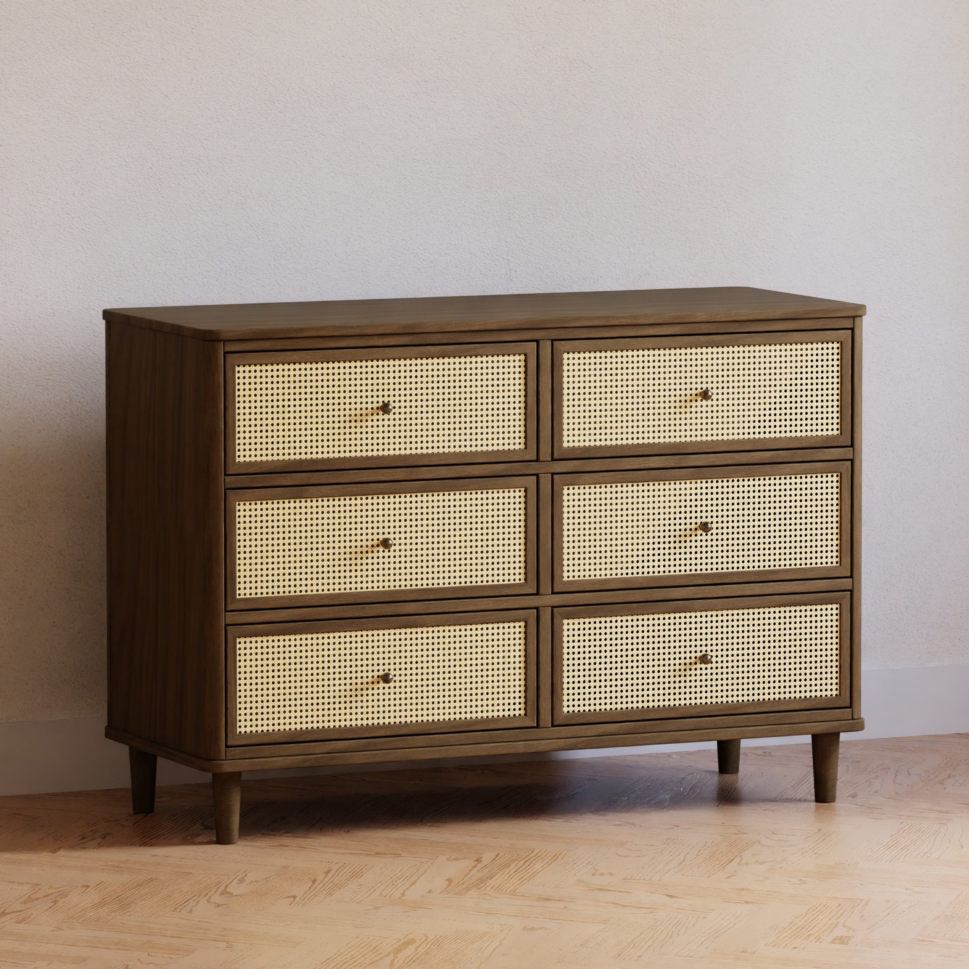 Namesake Marin with Cane 6 Drawer Dresser