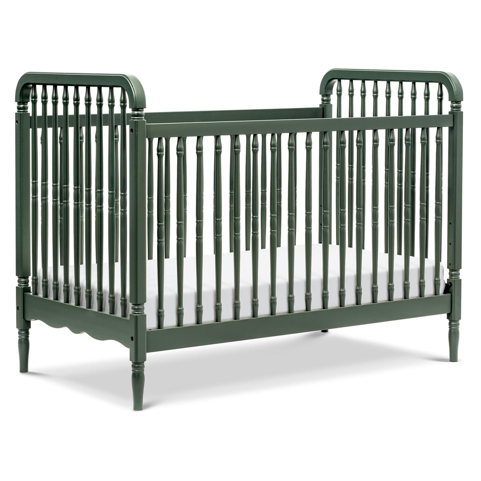 Namesake Liberty 3-in-1 Convertible Spindle Crib with Toddler Bed Conversion Kit
