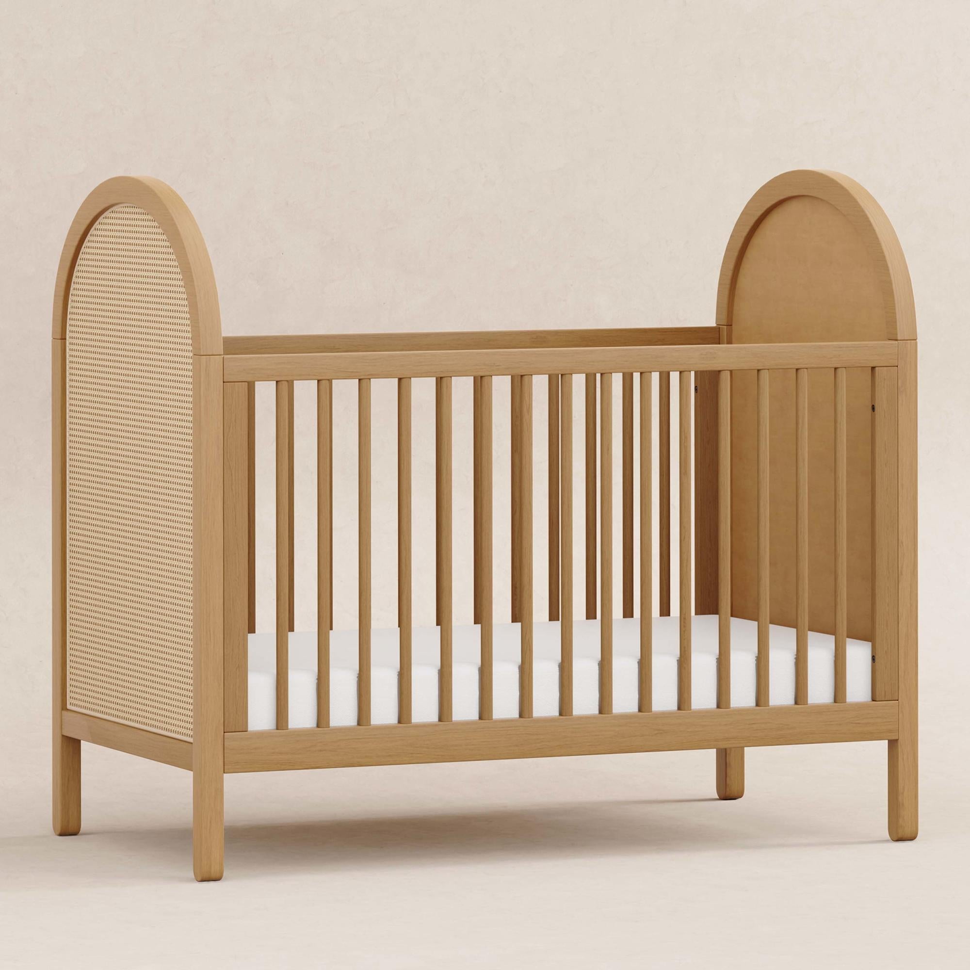 Babyletto Bondi Cane 3-in-1 Convertible Crib with Toddler Bed Conversion Kit