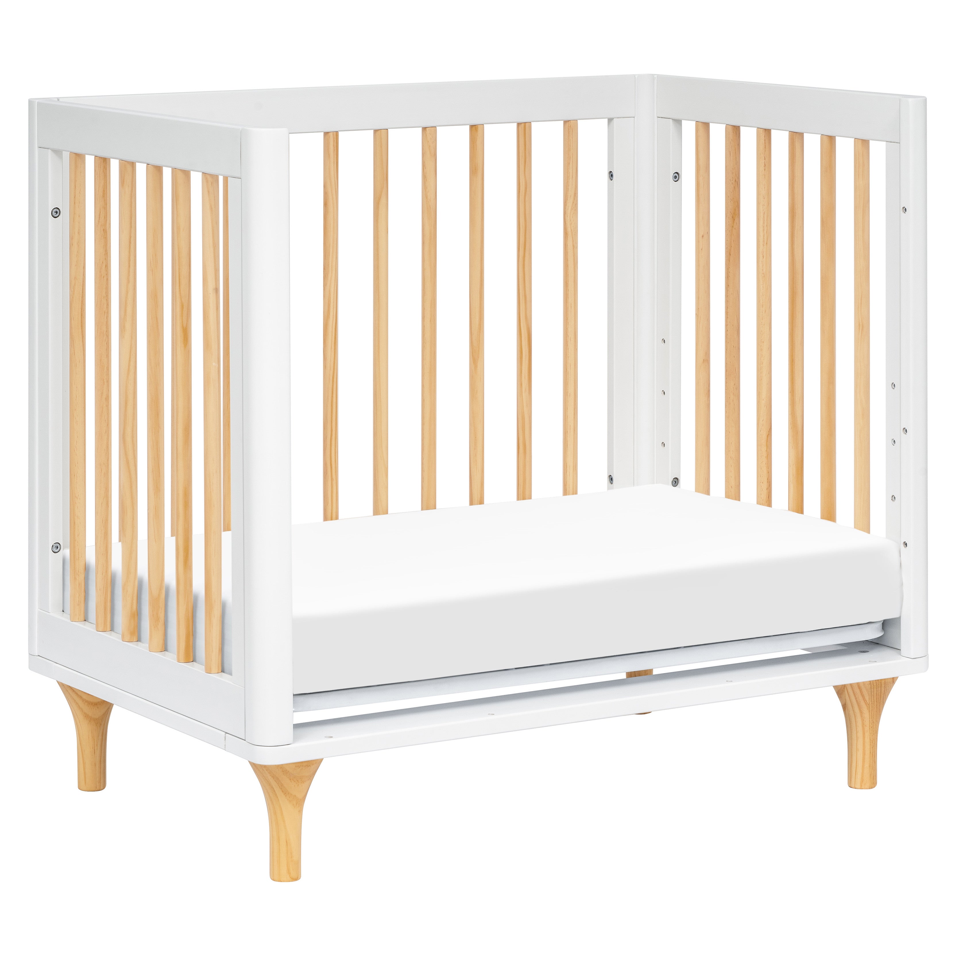 Babyletto Lolly 4-in-1 Convertible Mini Crib with Toddler Bed Conversion Kit