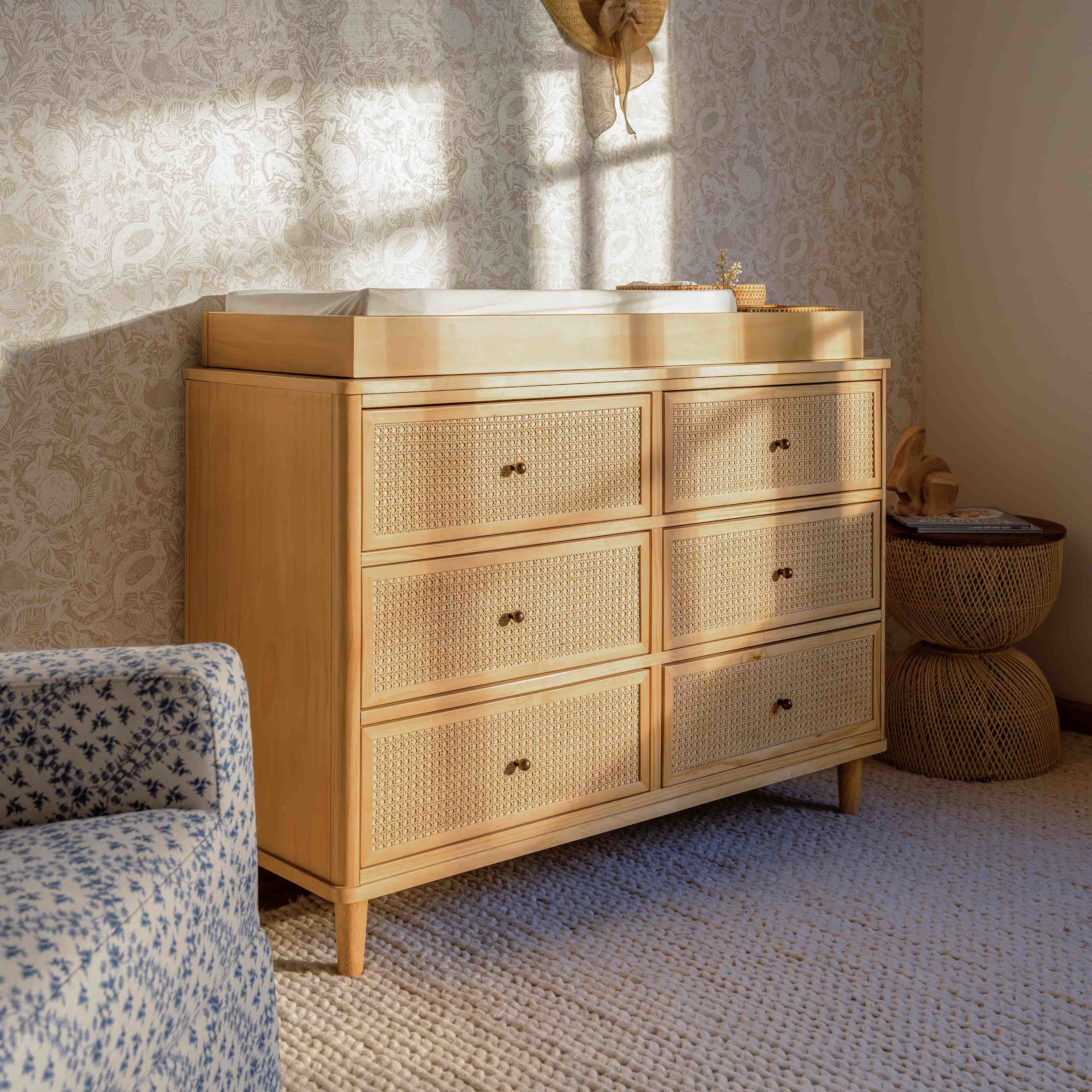 Namesake Marin with Cane 6 Drawer Dresser