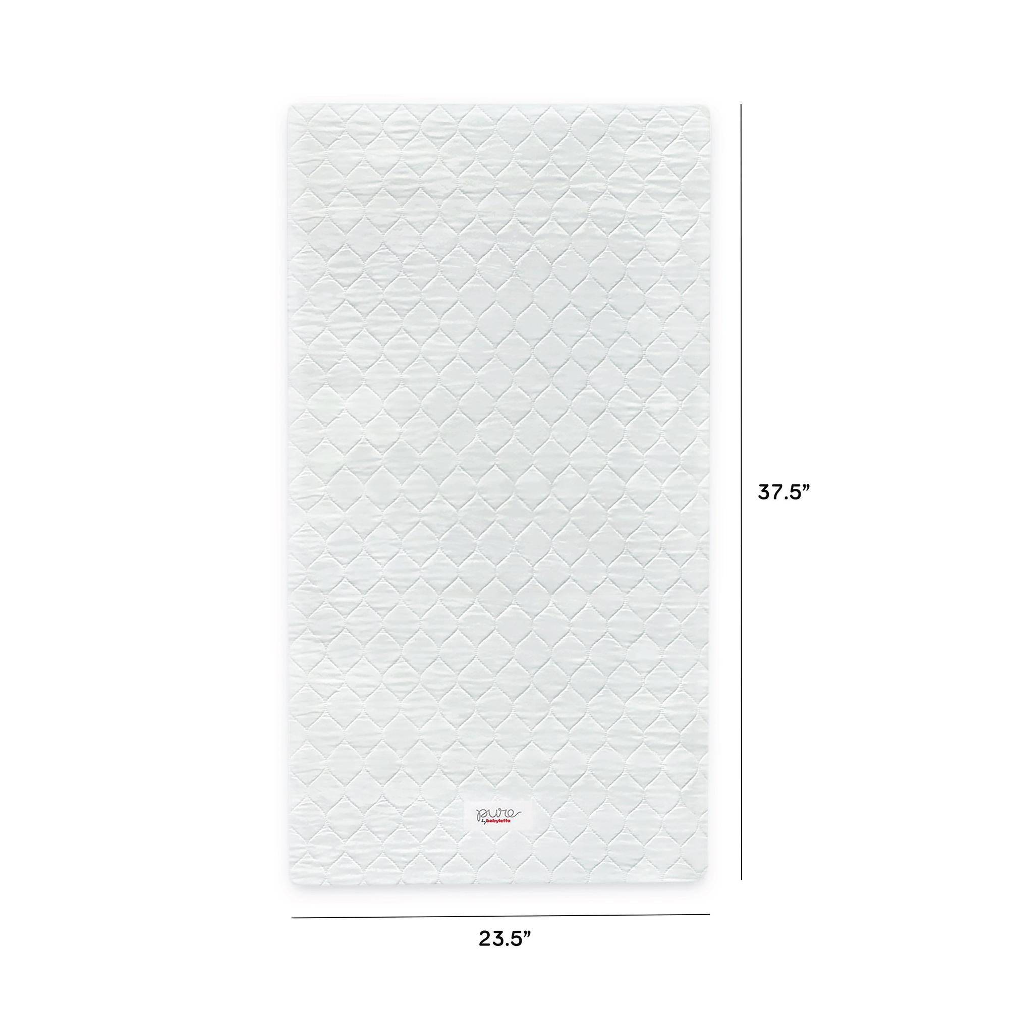 M5346C,Babyletto,Pure Core Non-Toxic Mini Crib Mattress with Hybrid Cover