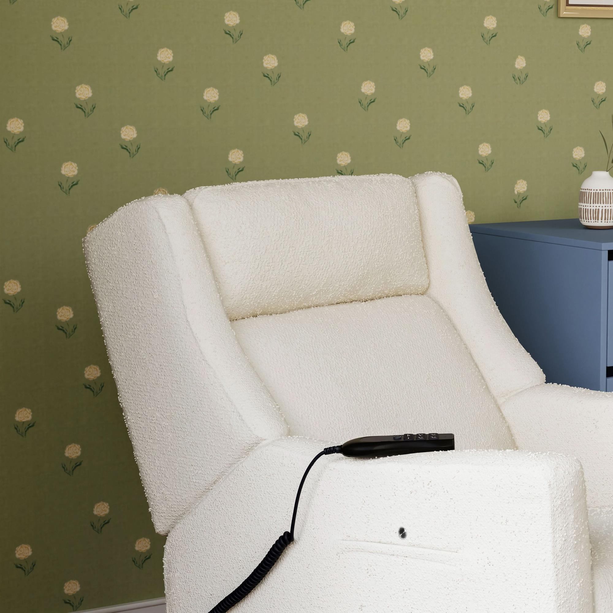 Babyletto Kiwi Deluxe Power Recliner & Swivel Glider with Heat and Massage