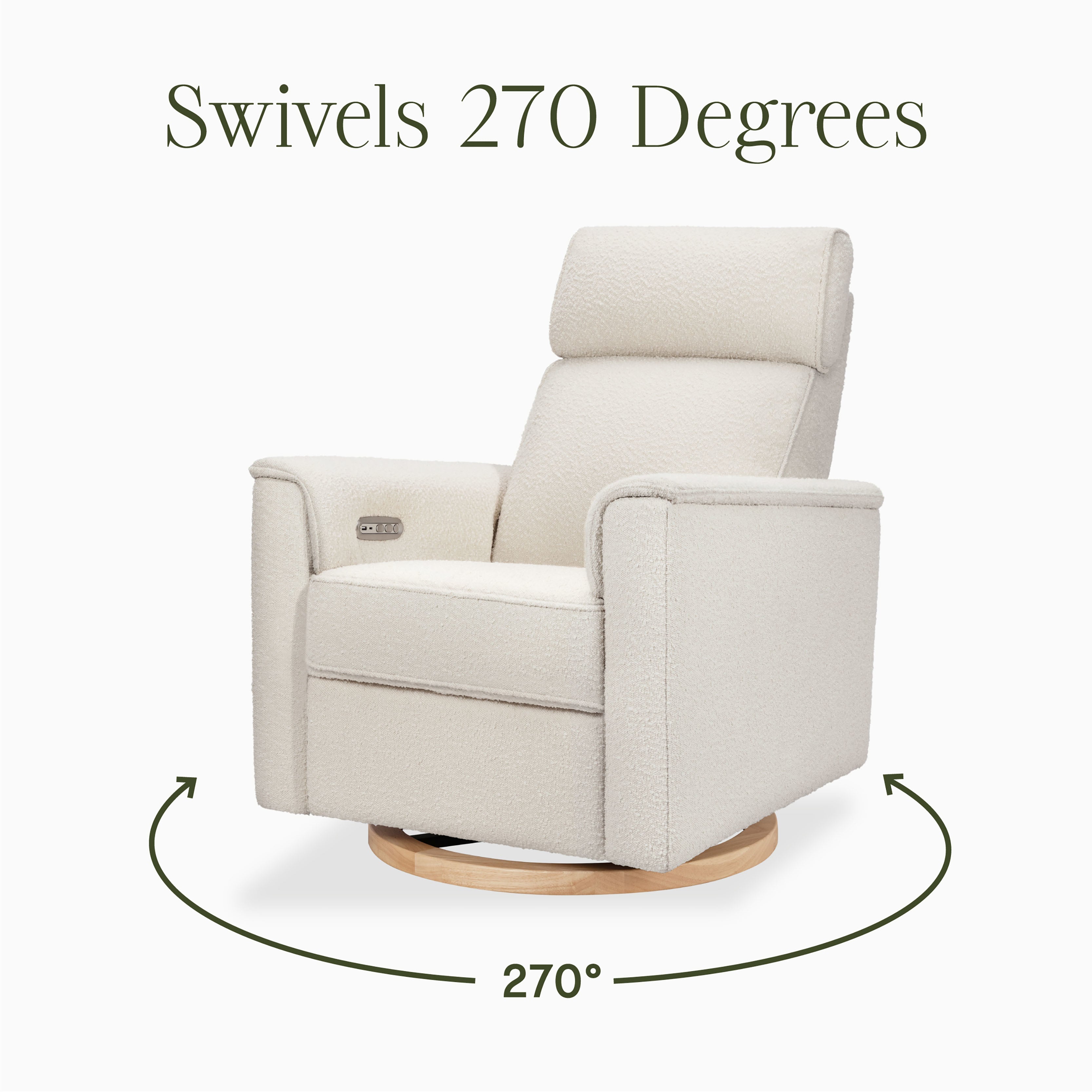 Monogram by Namesake Willa Plus Power Glider Recliner + Power Headrest
