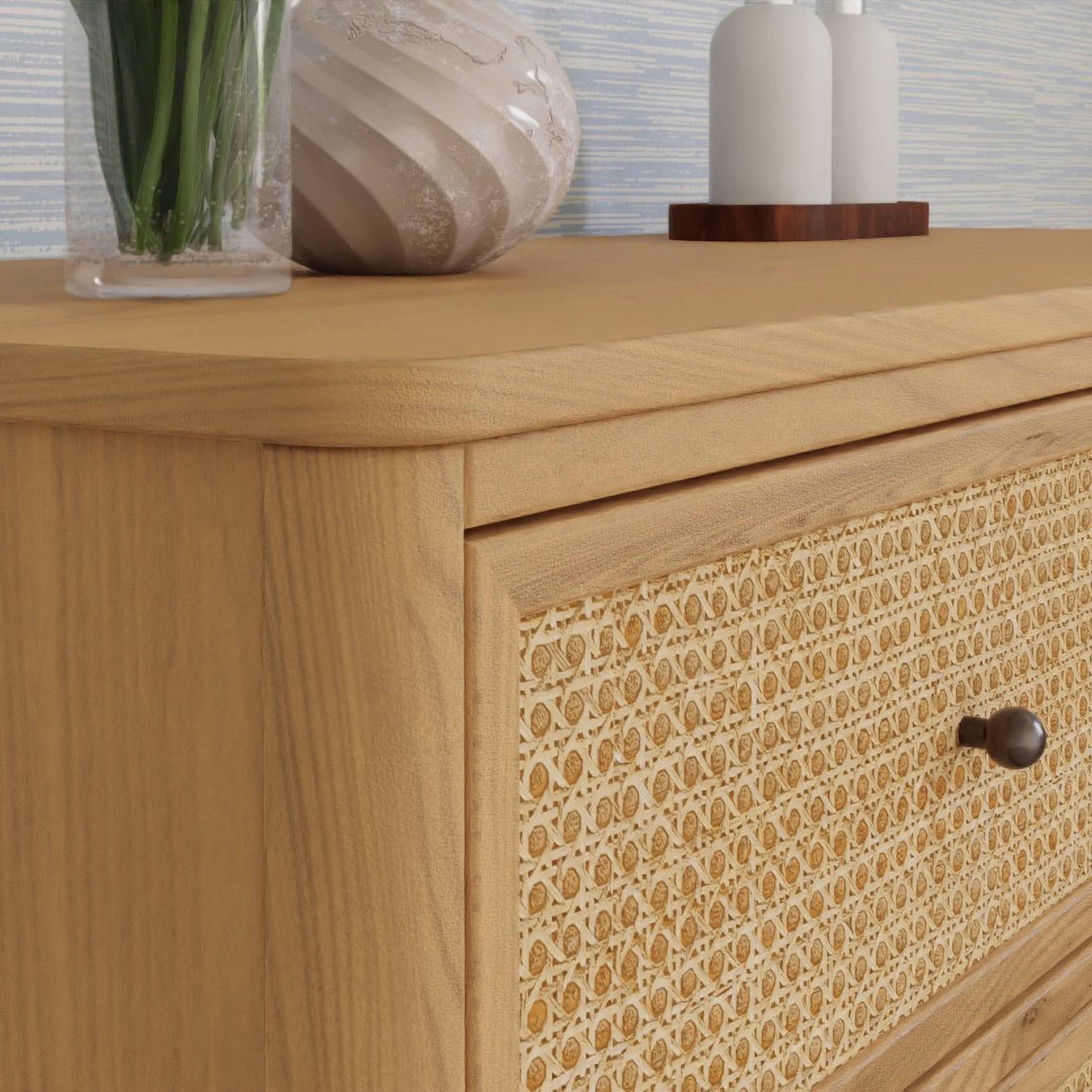 Namesake Marin with Cane 6 Drawer Dresser