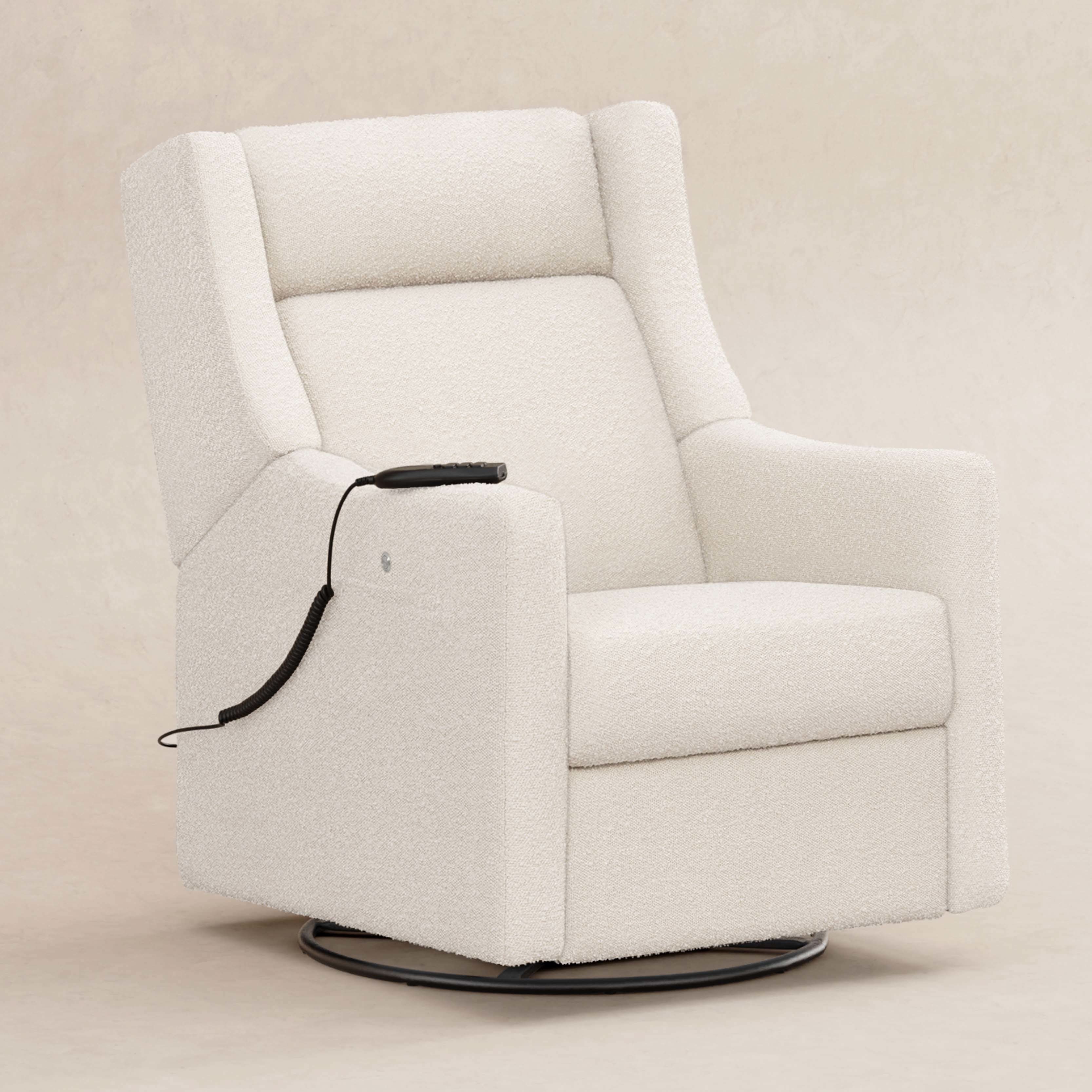 Babyletto Kiwi Deluxe Power Recliner & Swivel Glider with Heat and Massage
