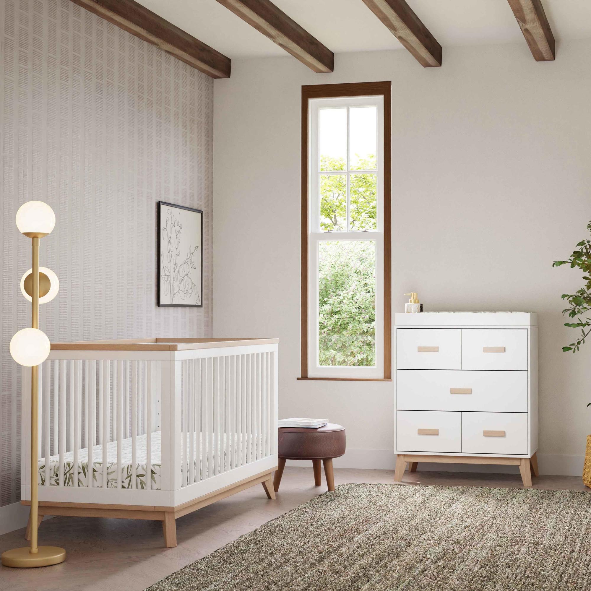 Babyletto Scoot 3-in-1 Convertible Crib with Toddler Bed Conversion Kit