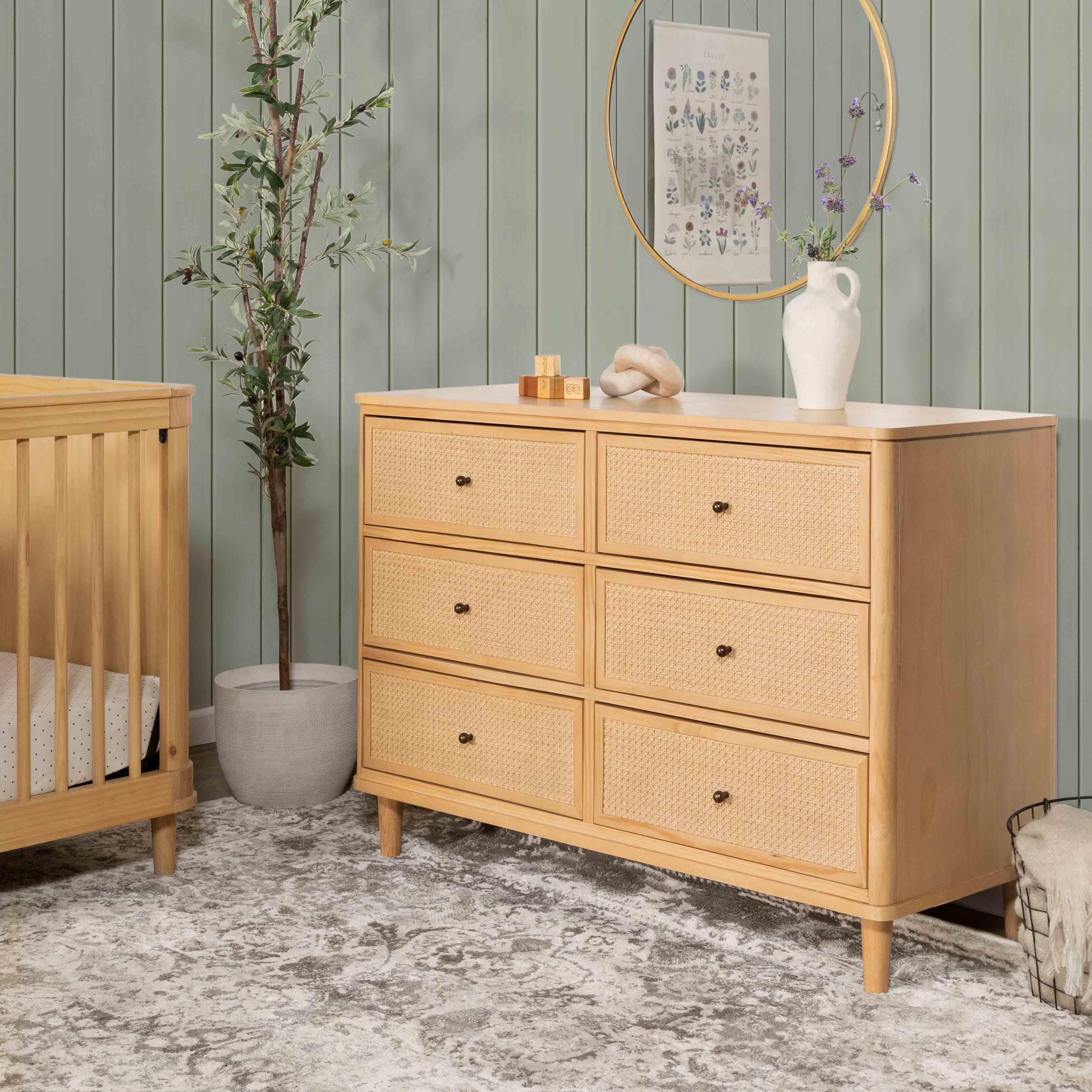 Namesake Marin with Cane 6 Drawer Dresser