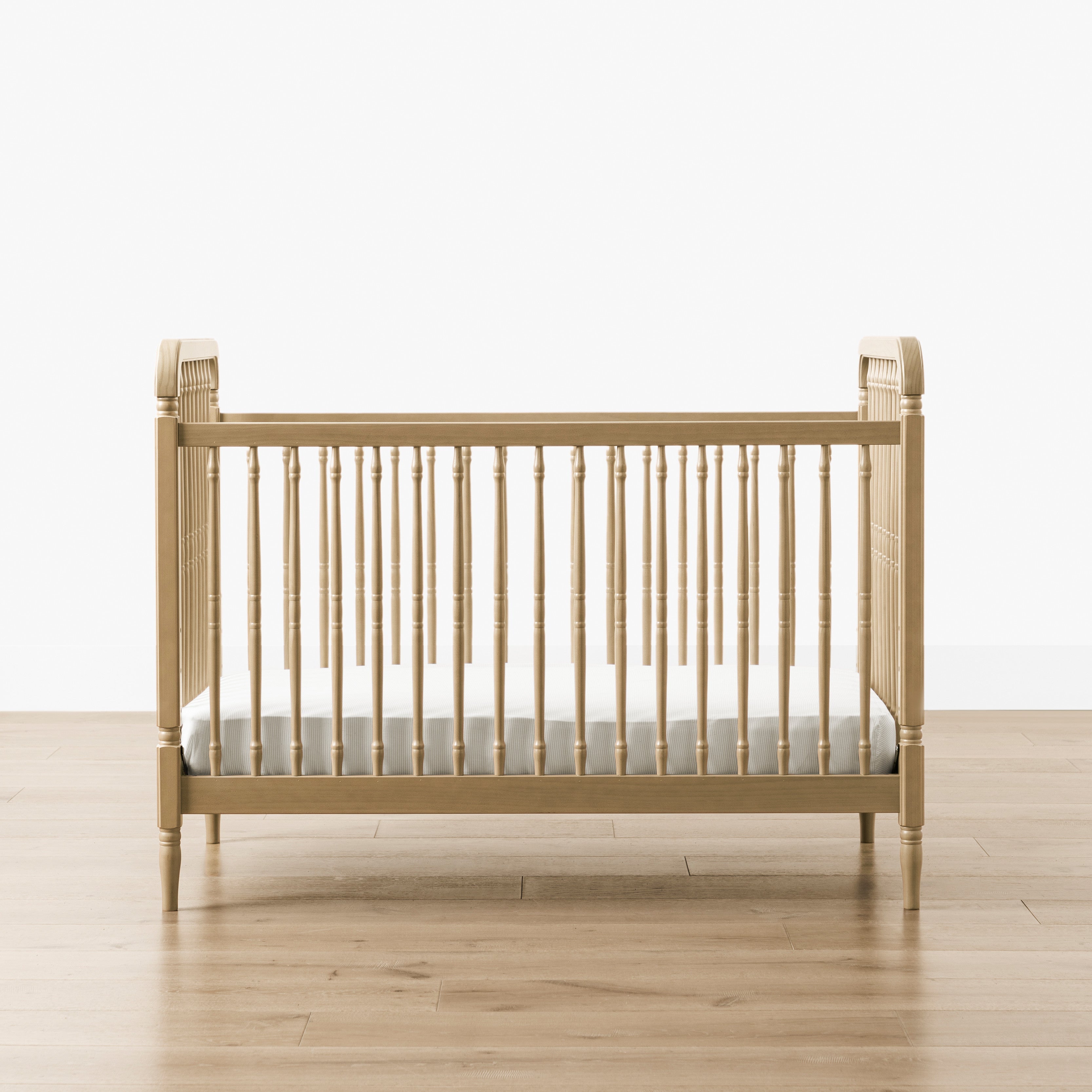 Namesake Liberty 3-in-1 Convertible Spindle Crib with Toddler Bed Conversion Kit