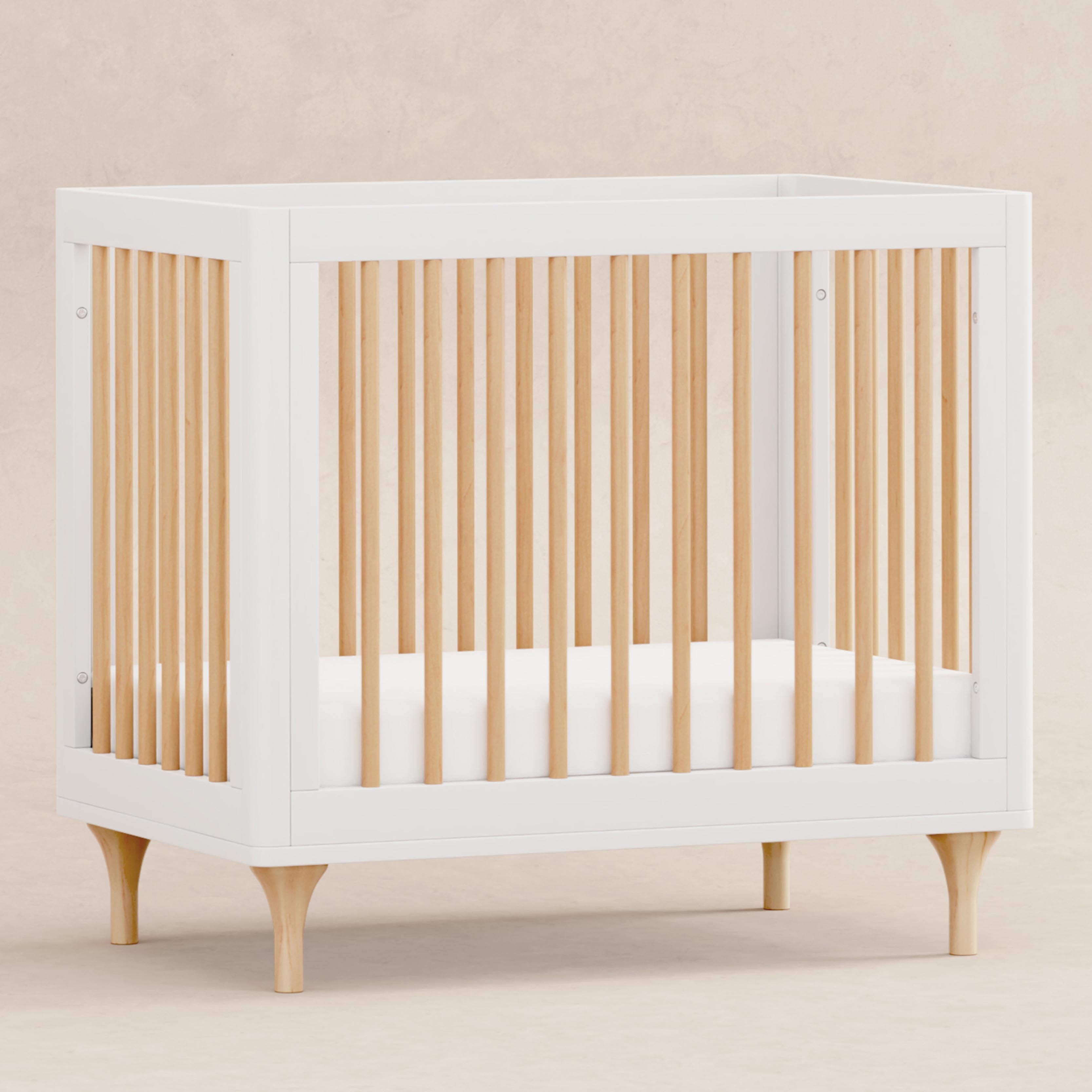 Babyletto Lolly 4-in-1 Convertible Mini Crib with Toddler Bed Conversion Kit