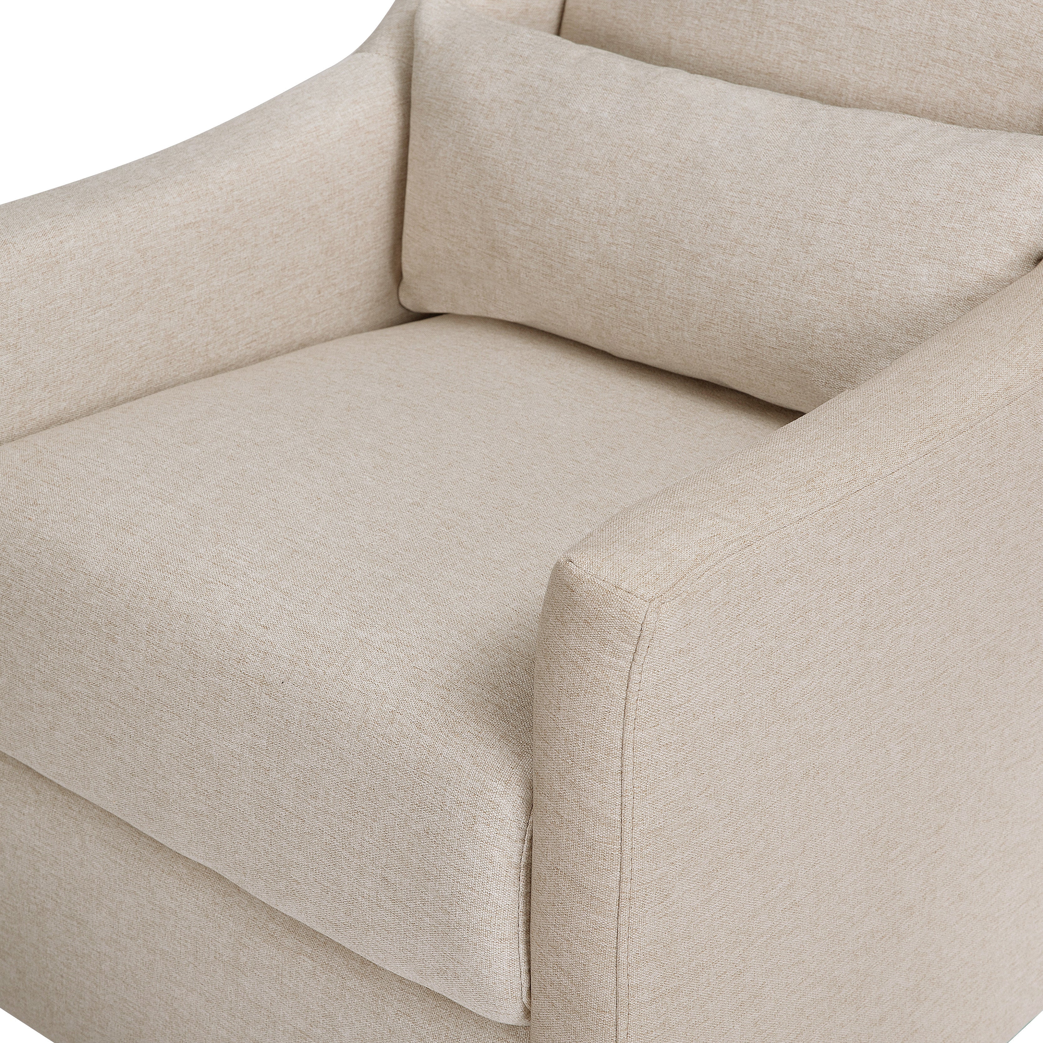Babyletto Toco Swivel Glider and Ottoman in Eco-Performance Fabric | Water Repellent & Stain Resistant