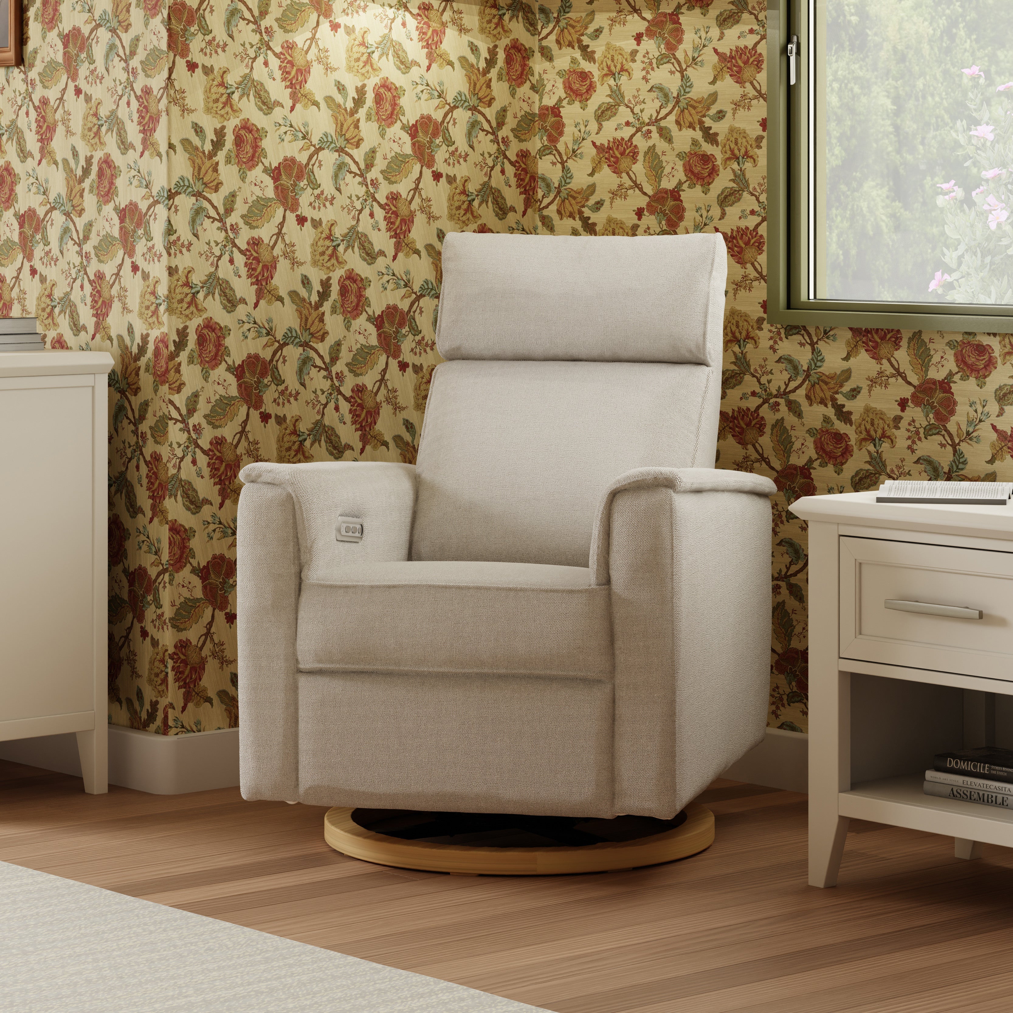 Monogram by Namesake Willa Plus Power Glider Recliner + Power Headrest