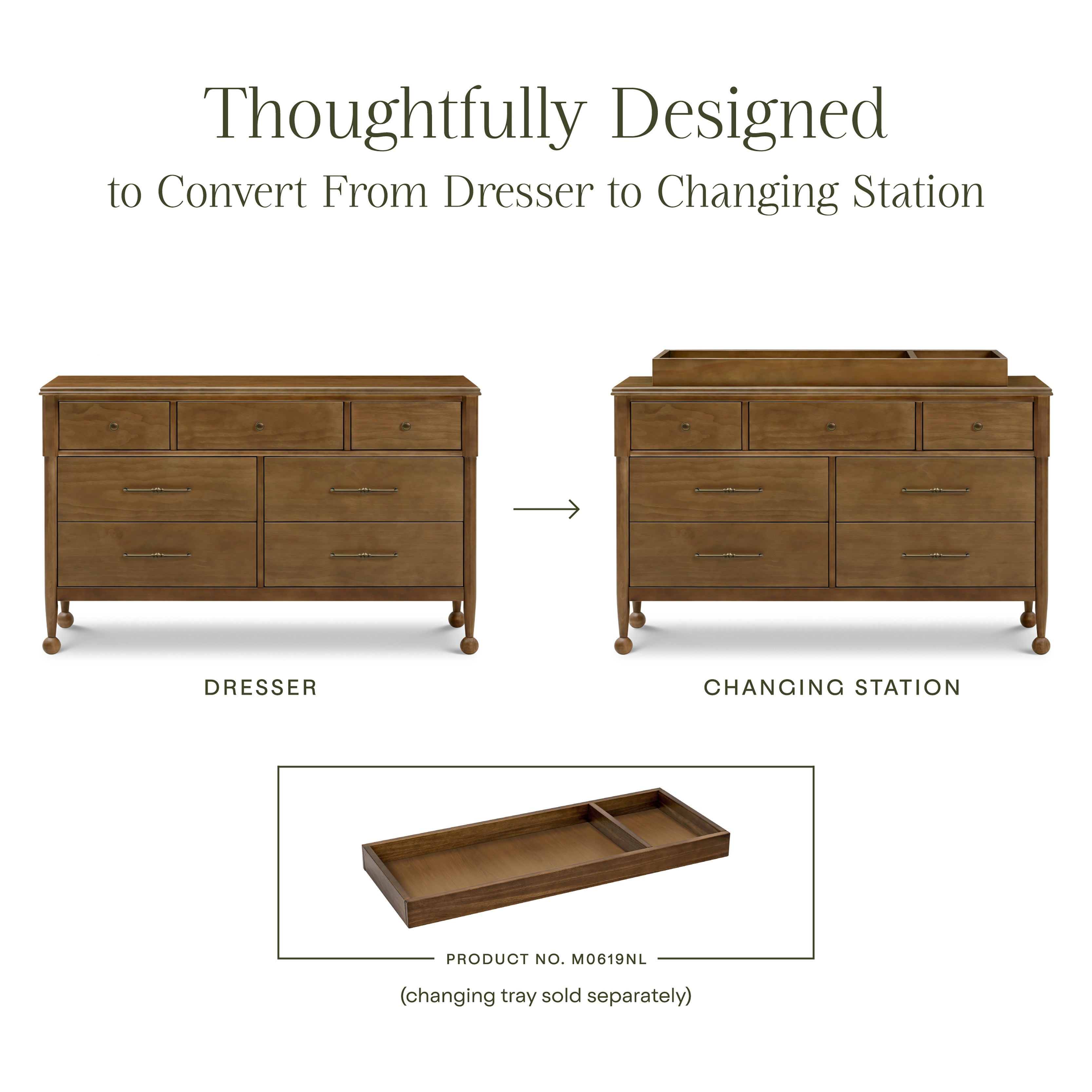 Namesake Alouette 7-Drawer Wide Dresser (56”)