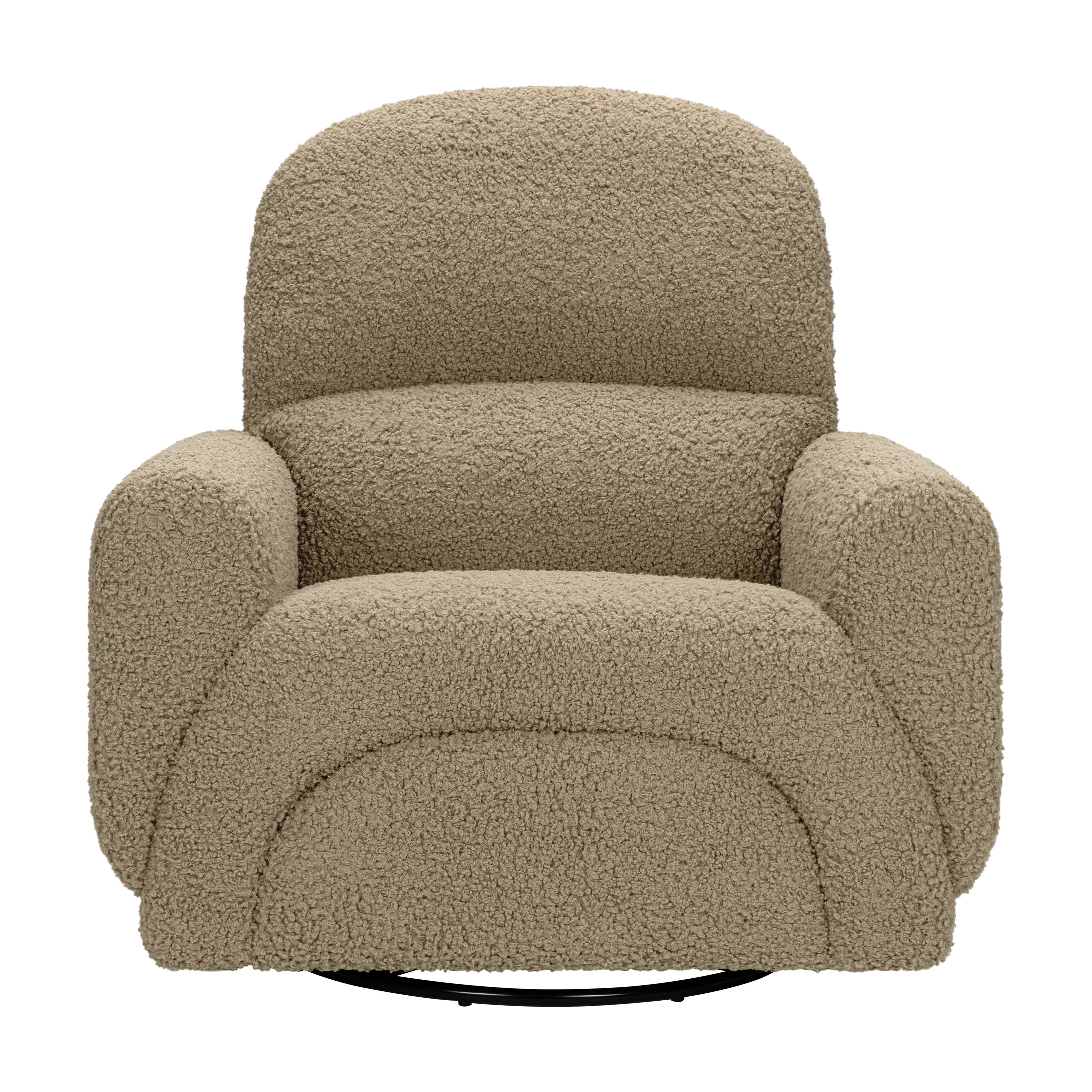 Babyletto Rainbow Recliner and Swivel Glider in Teddy Loop