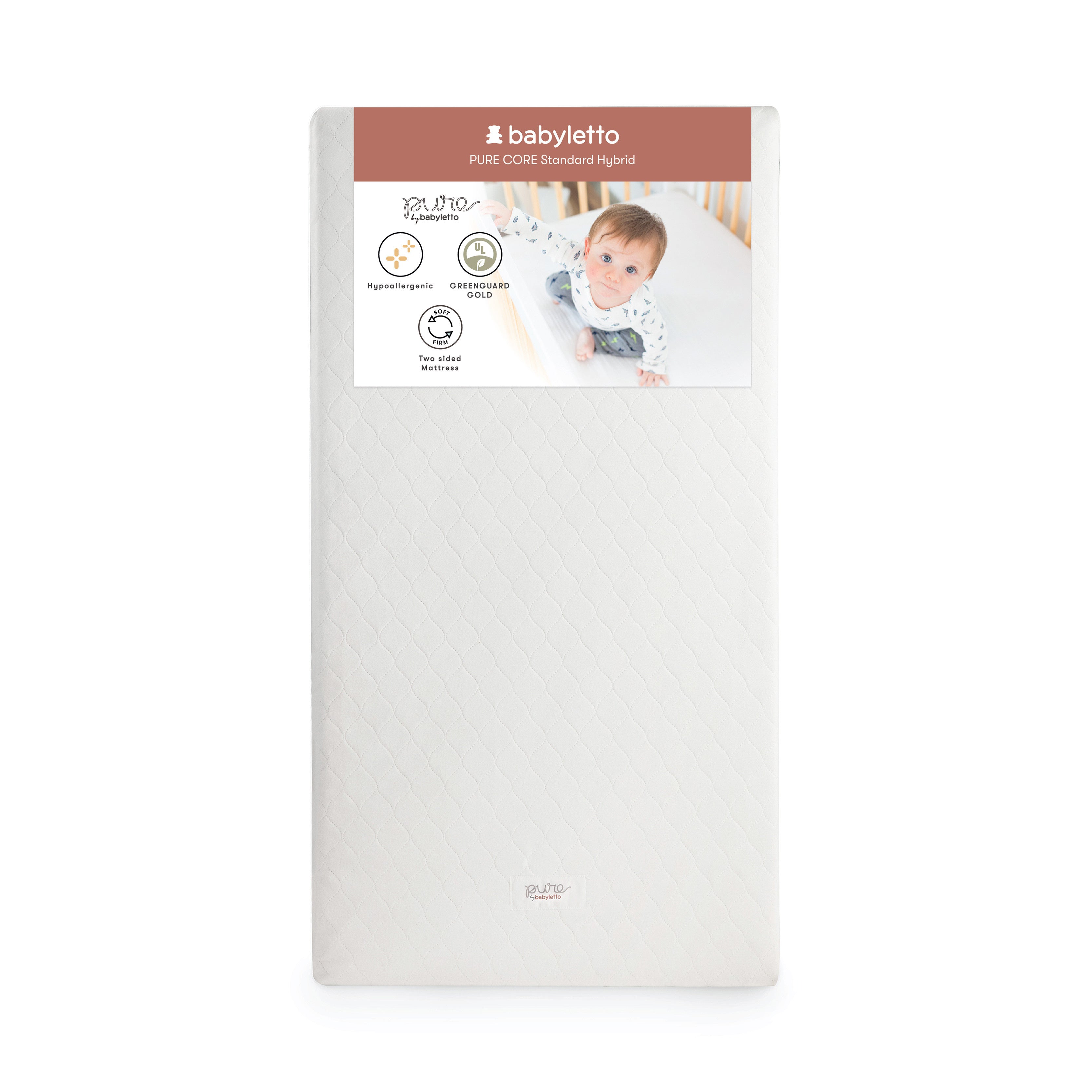 M5321C,Babyletto,Pure Core Non-Toxic Crib Mattress with Hybrid Cover