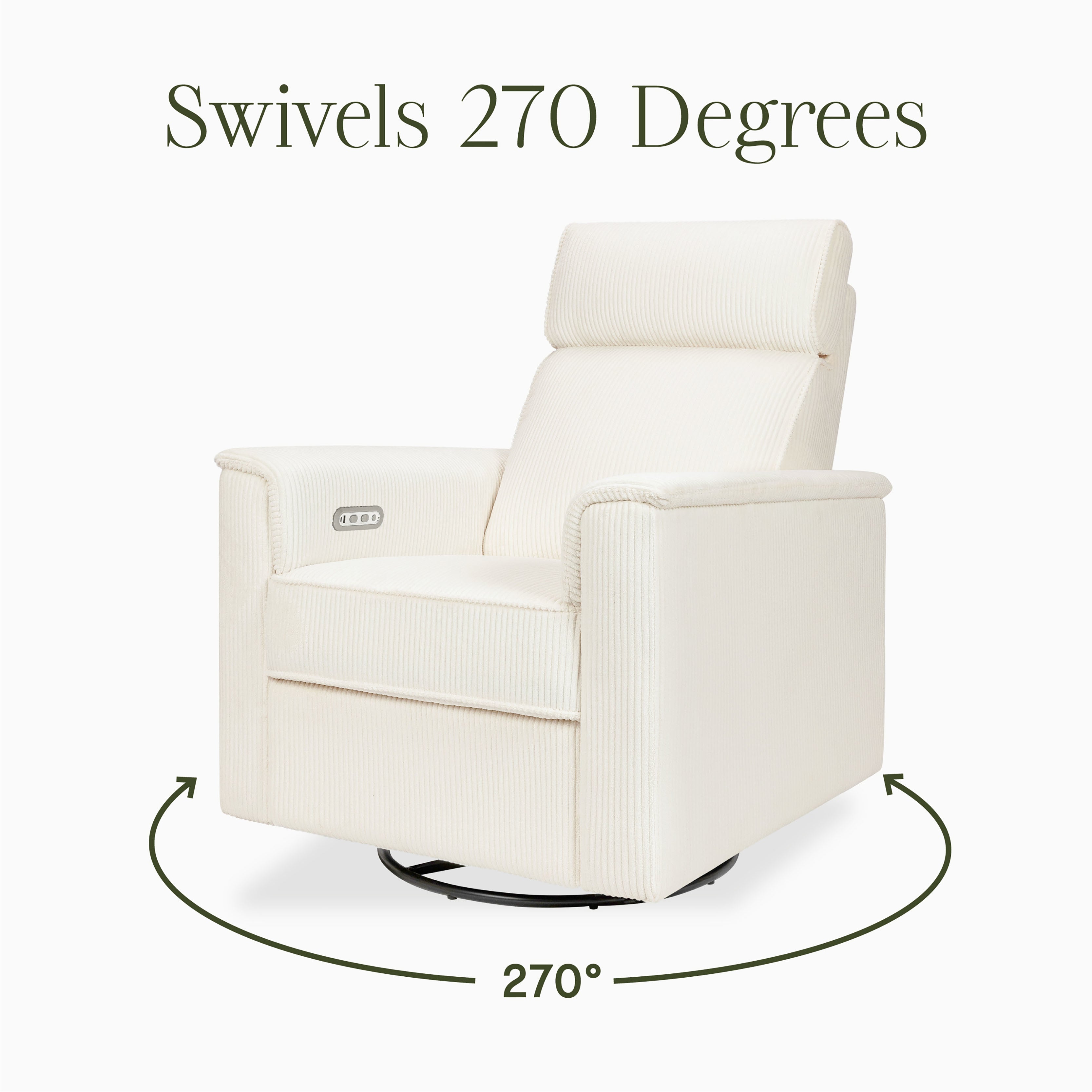 Monogram by Namesake Willa Plus Power Glider Recliner + Power Headrest