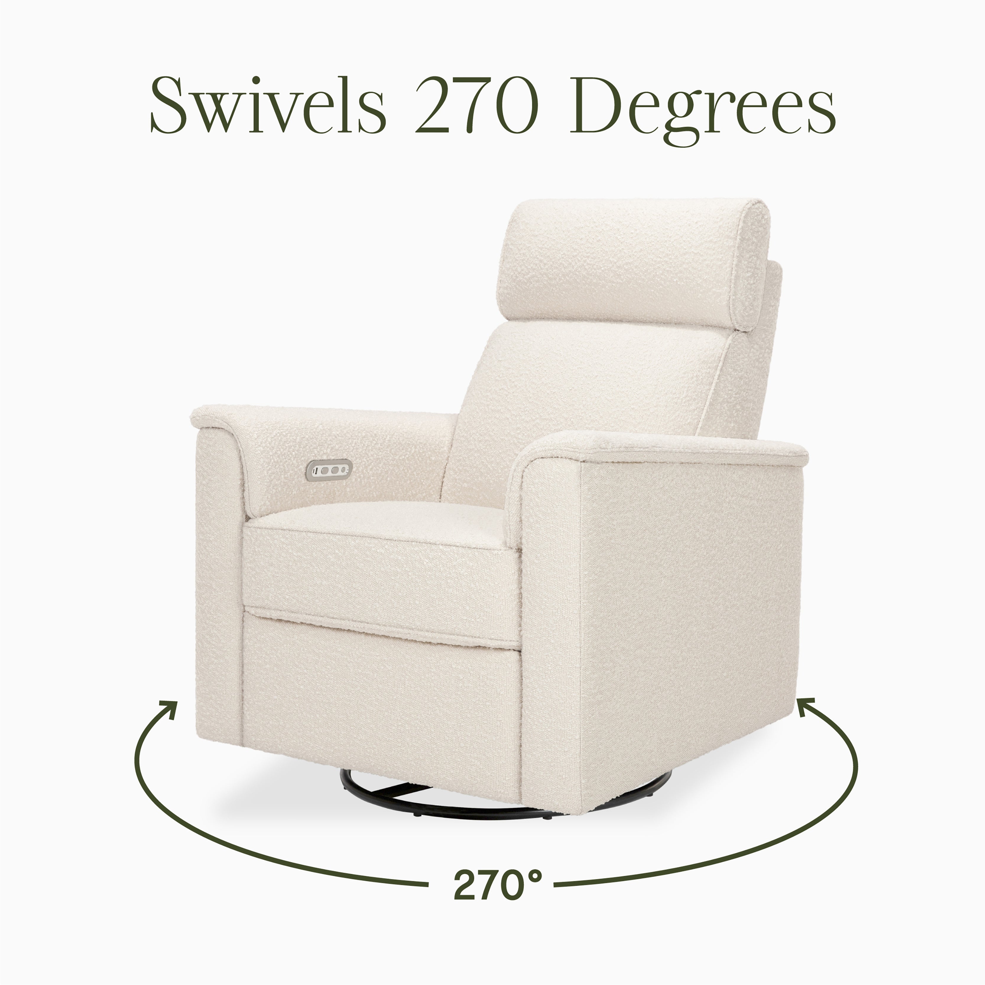 Monogram by Namesake Willa Plus Power Glider Recliner + Power Headrest
