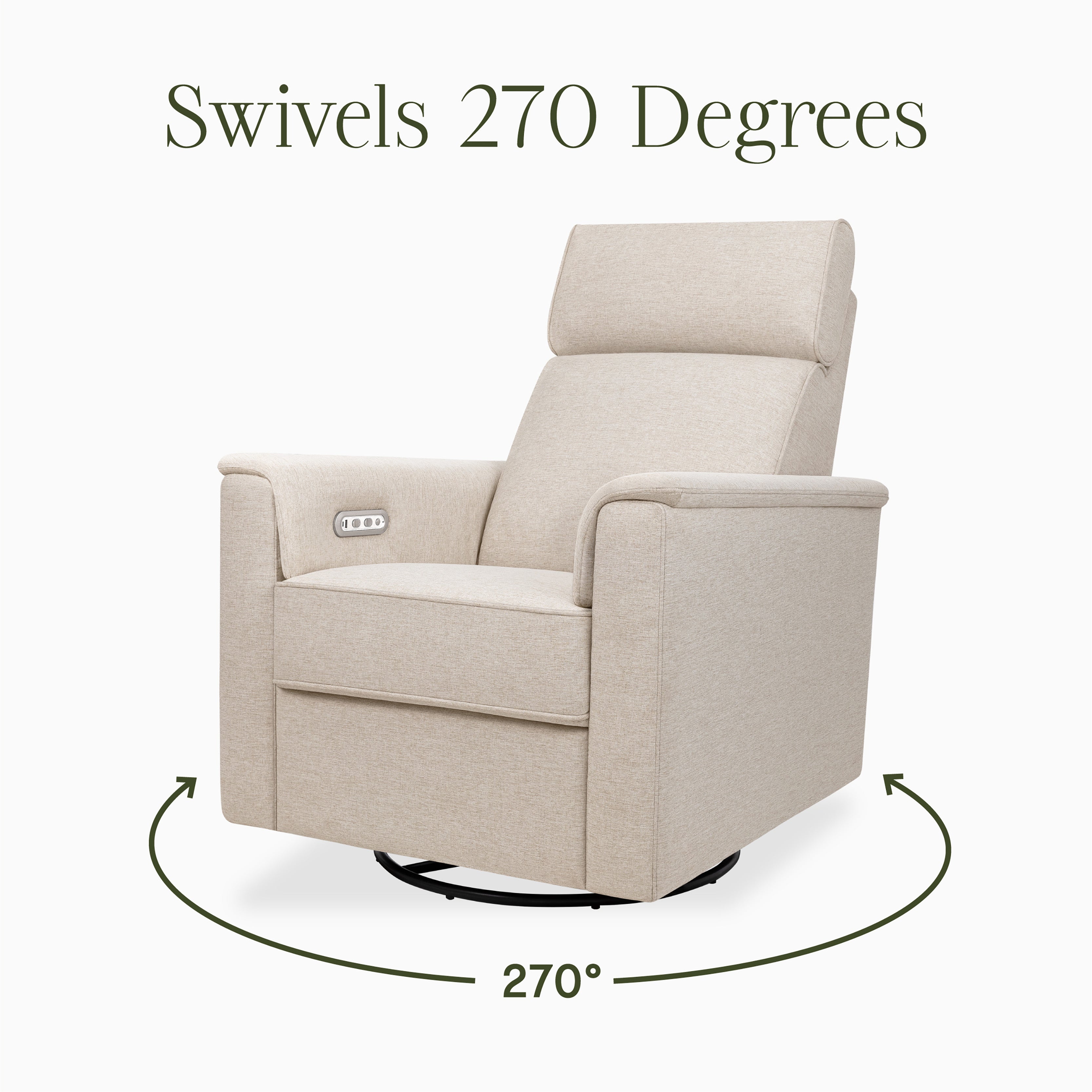 Monogram by Namesake Willa Plus Power Glider Recliner + Power Headrest