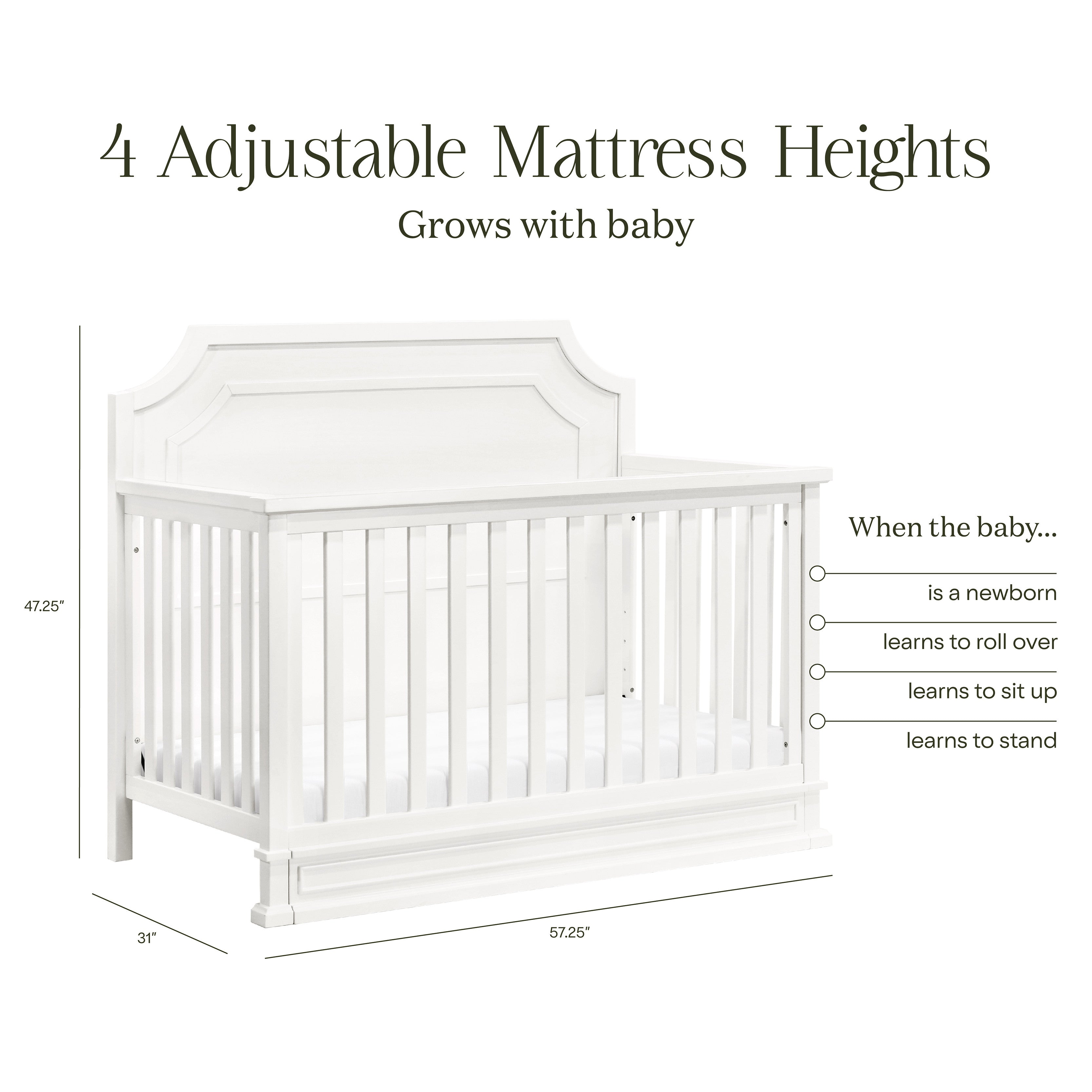 Namesake Emma Regency 4-in-1 Convertible Crib