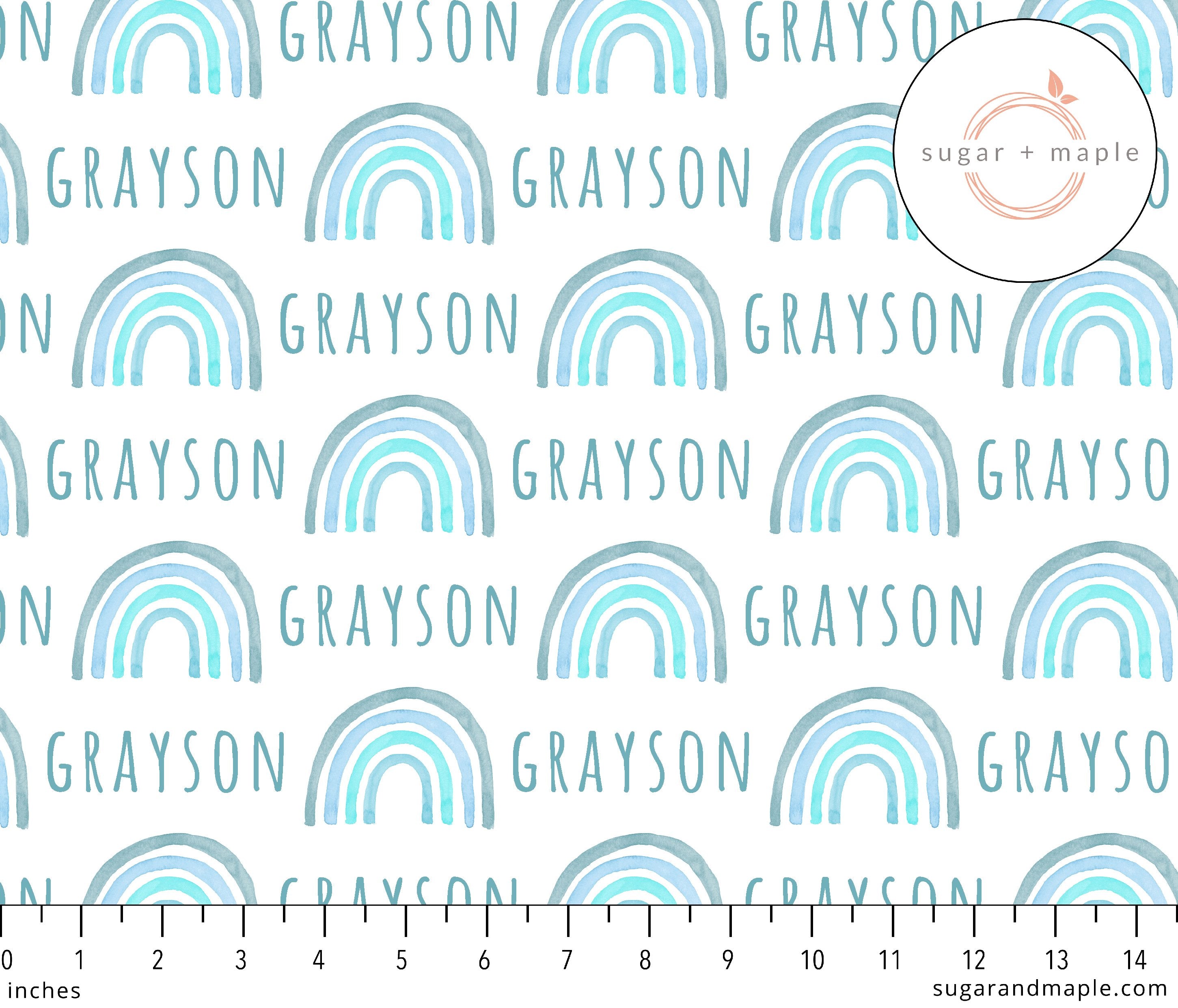 Sugar + Maple Knotted Baby Hat - Rainbow Blue