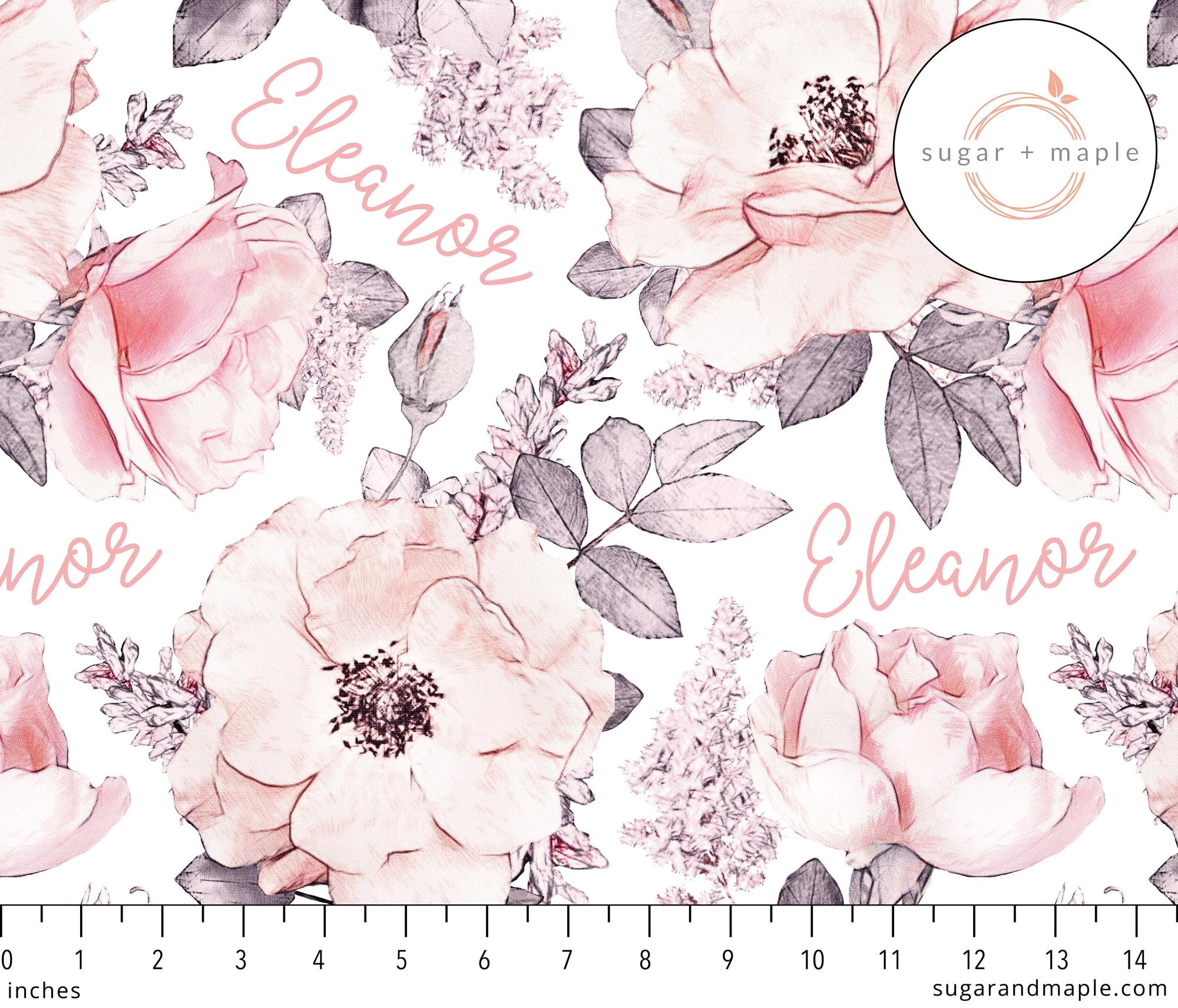 Sugar + Maple Large Stretchy Blanket - Wallpaper Floral