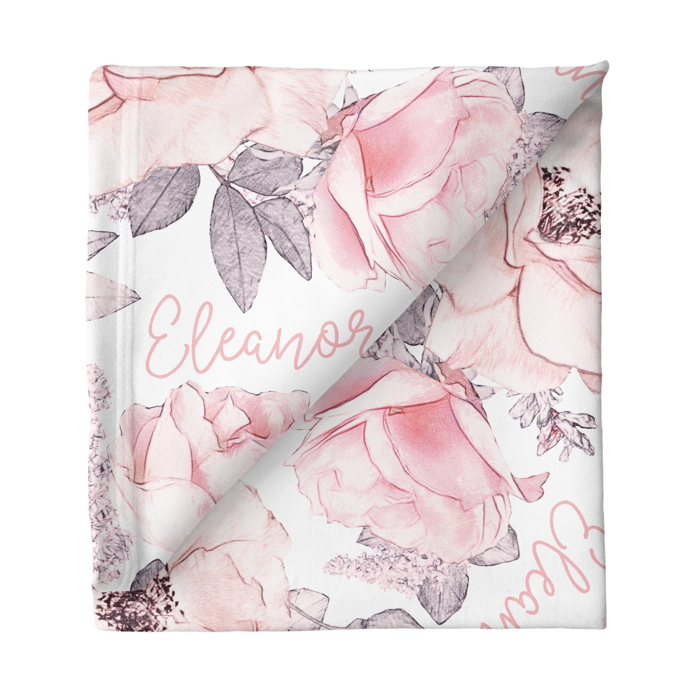 Sugar + Maple Large Stretchy Blanket - Wallpaper Floral