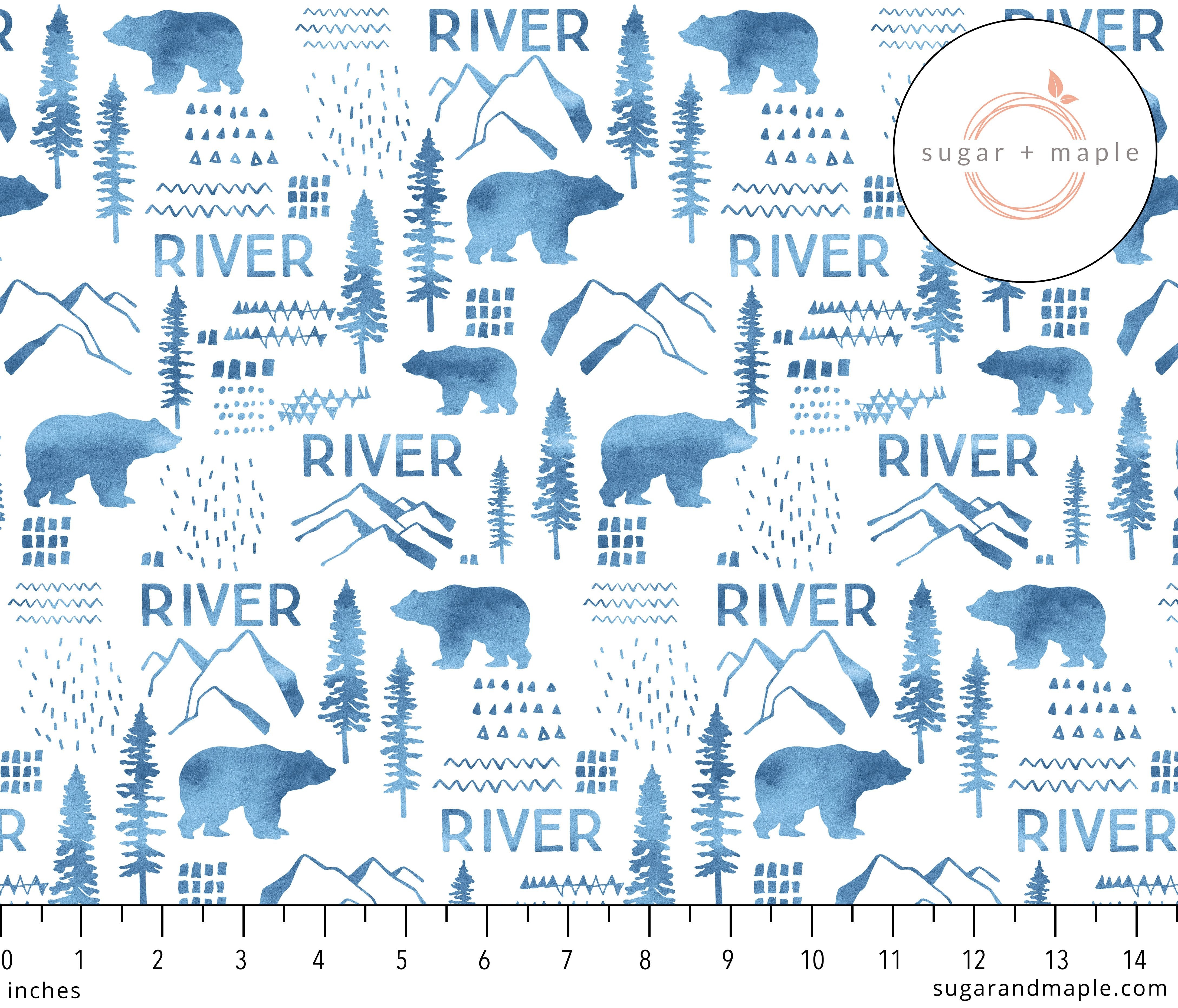 Sugar + Maple Knotted Baby Hat - Woodland Blue