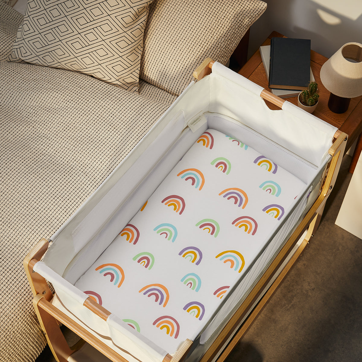 Snuz Twin Pack Sheets | Crib Multi Rainbow