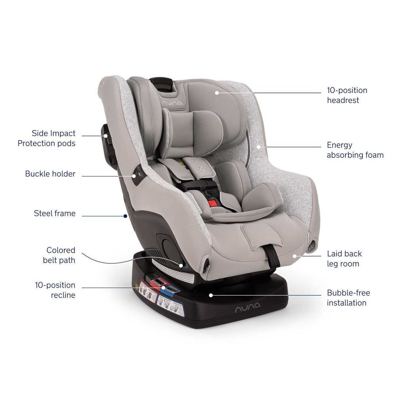 Nuna RAVA Convertible Car Seat | Sterling