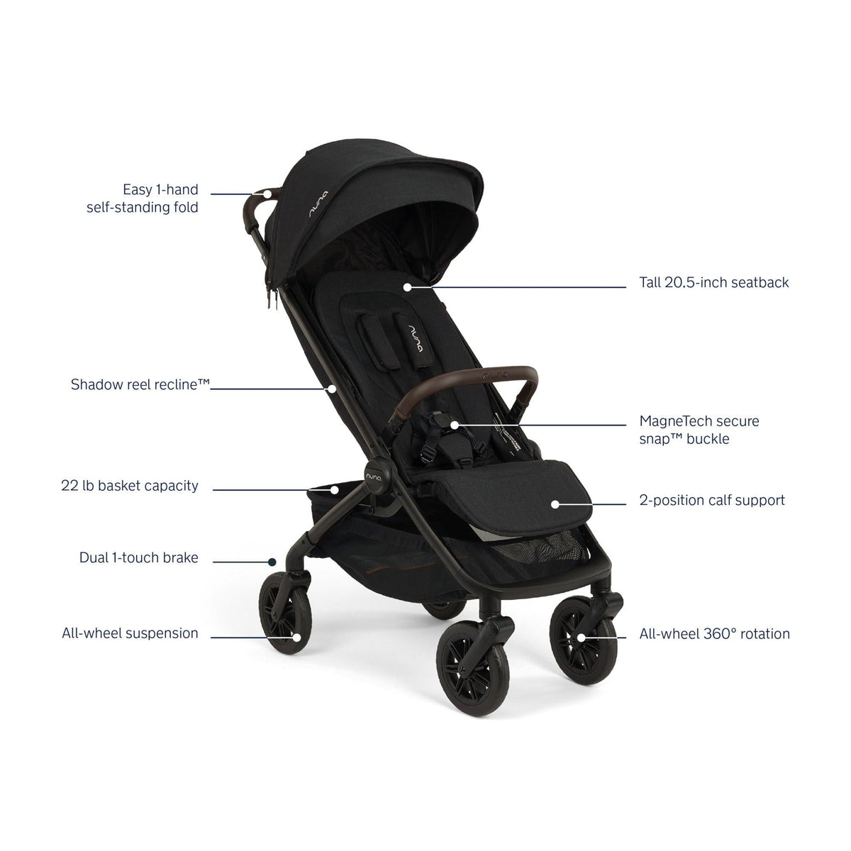 Nuna TRVL 360° Stroller | PRE-SALE | SHIPS LATE NOVEMBER