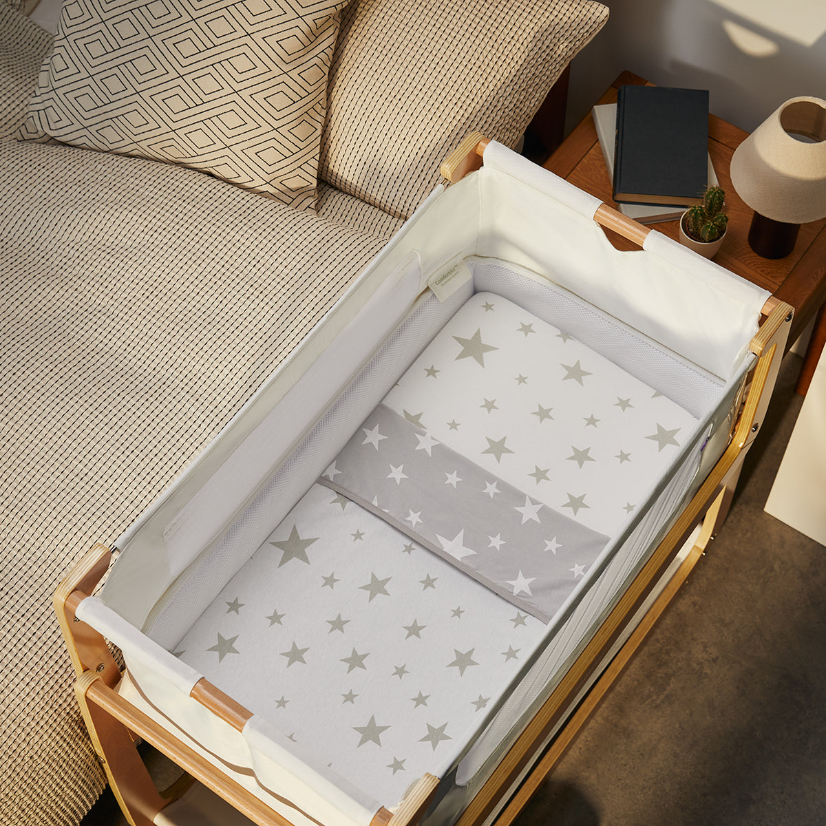 Snuz 3-Piece Bedding Set | Crib Gray Star