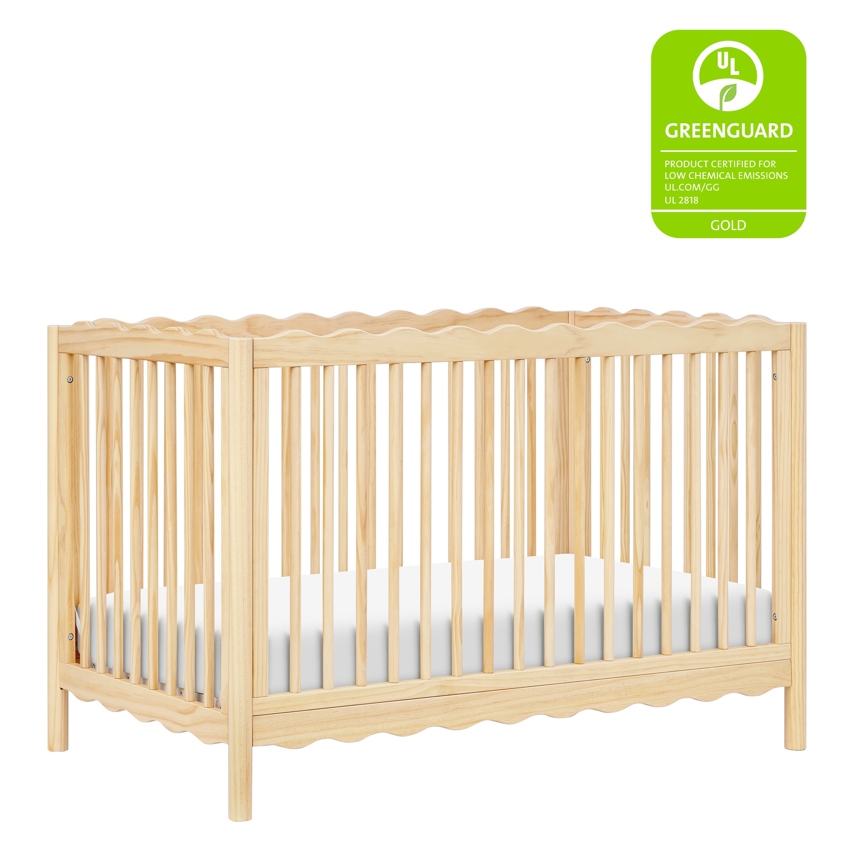 Babyletto x Mushie Swell 4-in-1 Convertible Crib with Toddler Bed Conversion Kit
