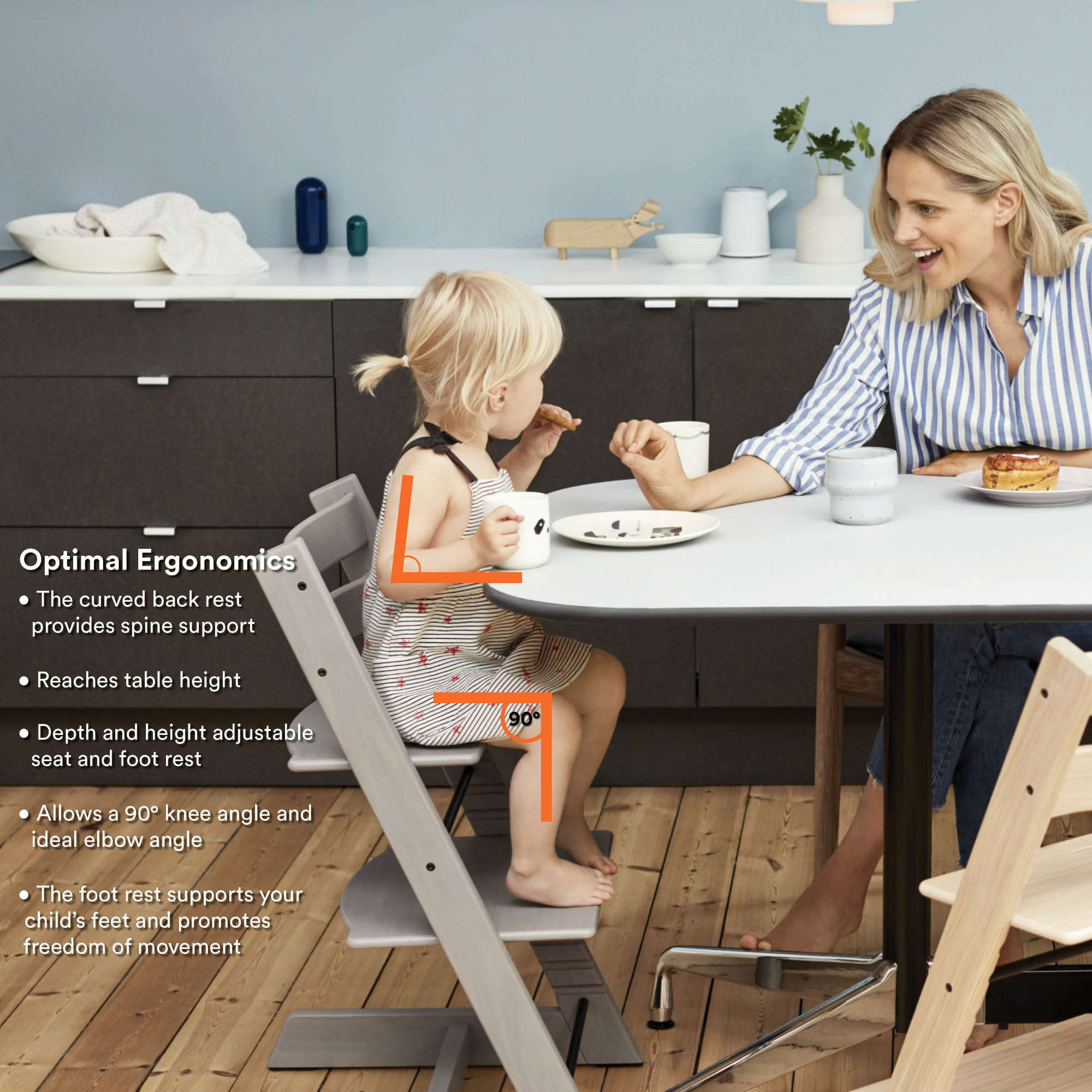 Stokke Tripp Trapp High Chair² with Cushion + Stokke Tray