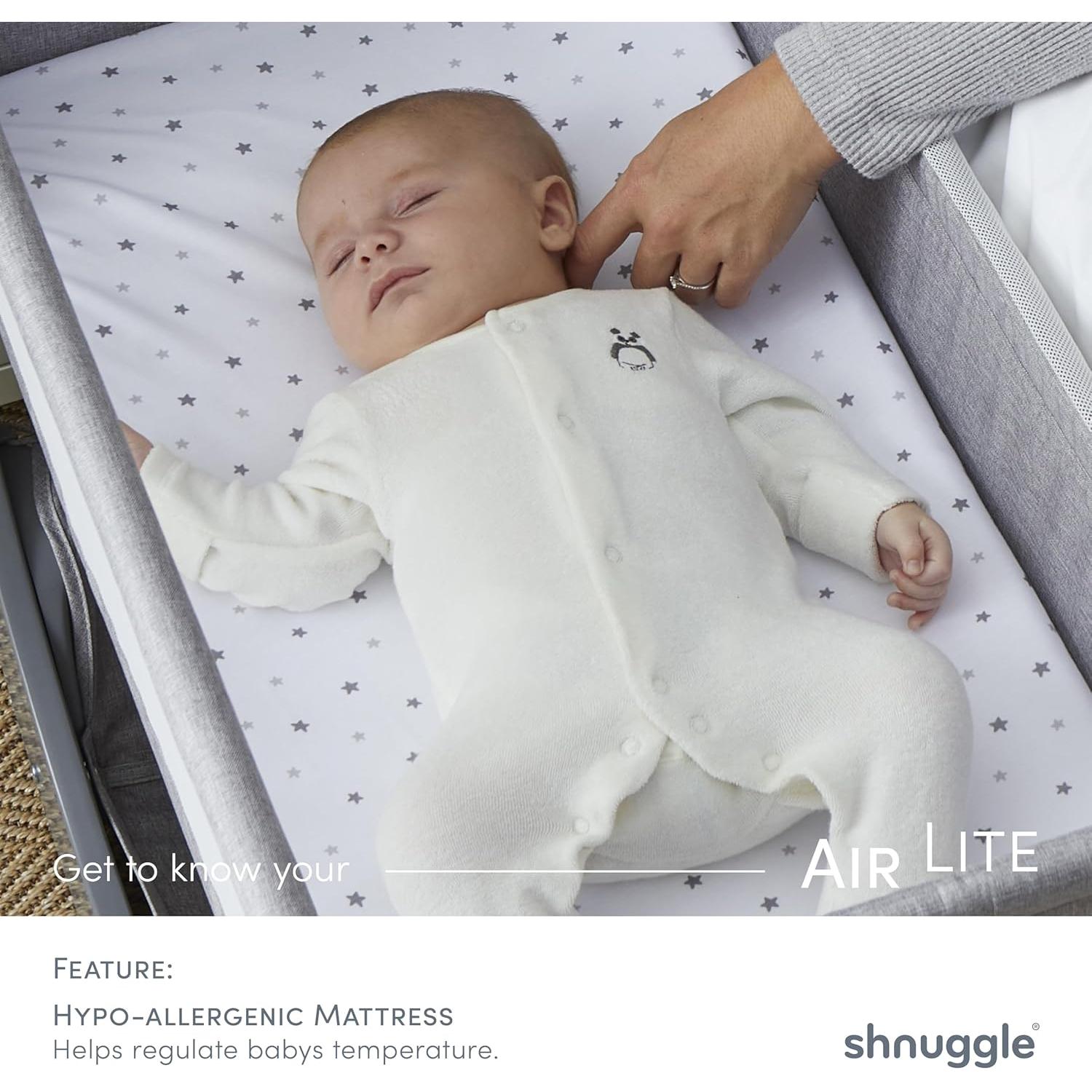 Shnuggle Air Lite Infant Bedside Bassinet